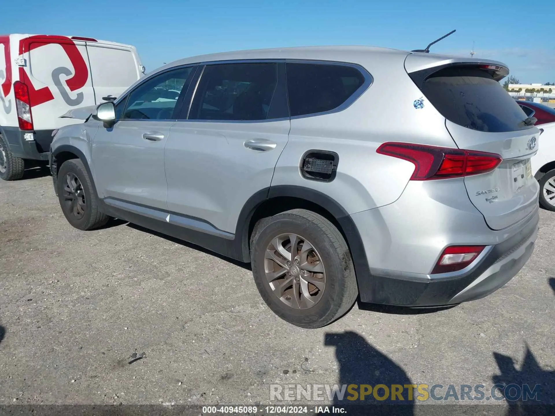 3 fotografías del automóvil dañado 5NMS2CAD8KH109122 HYUNDAI SANTA FE 2019