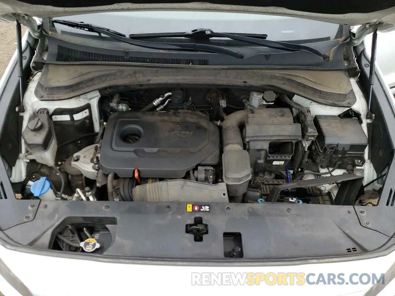12 fotografías del automóvil dañado 5NMS2CAD9KH101983 HYUNDAI SANTA FE 2019
