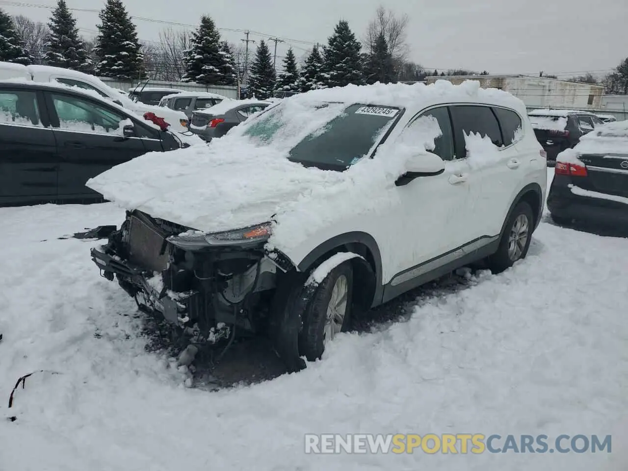 1 fotografías del automóvil dañado 5NMS2CAD9KH102793 HYUNDAI SANTA FE 2019
