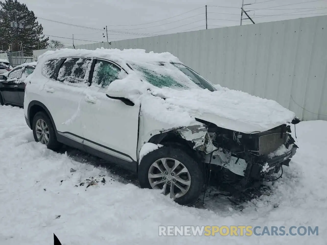 4 fotografías del automóvil dañado 5NMS2CAD9KH102793 HYUNDAI SANTA FE 2019
