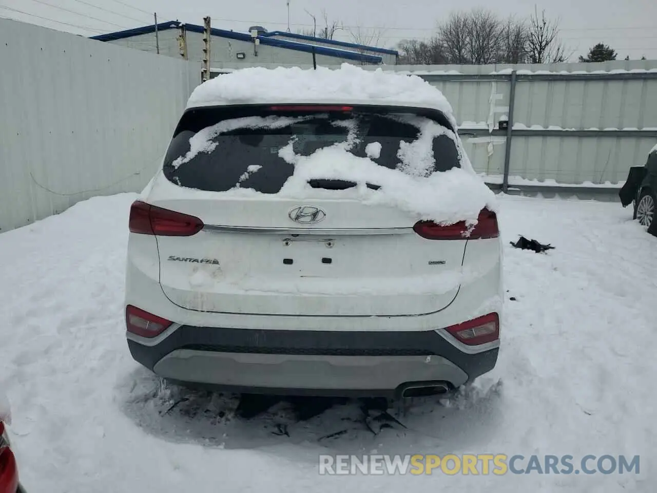 6 fotografías del automóvil dañado 5NMS2CAD9KH102793 HYUNDAI SANTA FE 2019