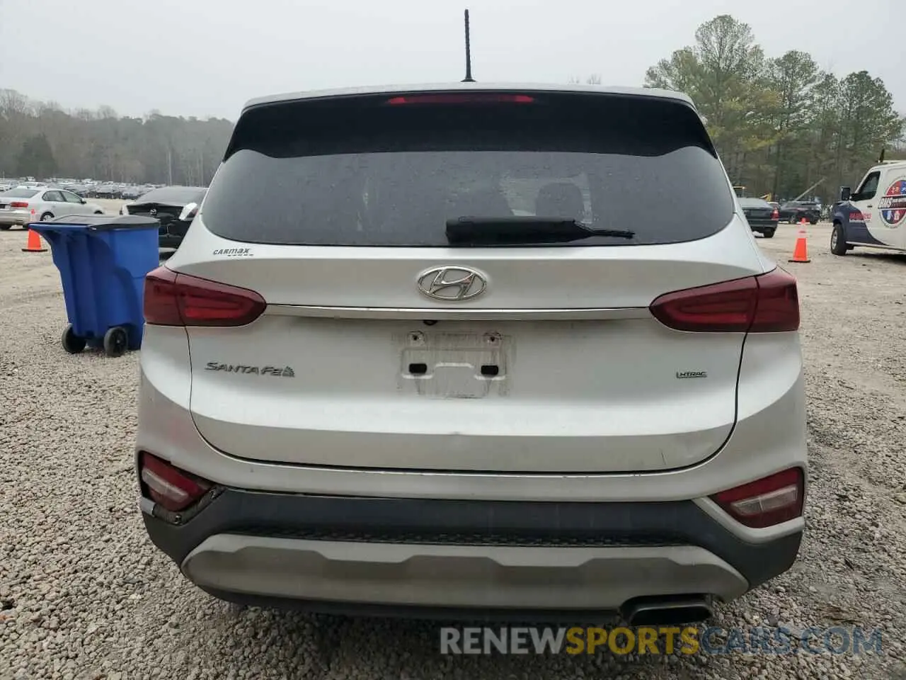 6 fotografías del automóvil dañado 5NMS2CAD9KH112871 HYUNDAI SANTA FE 2019