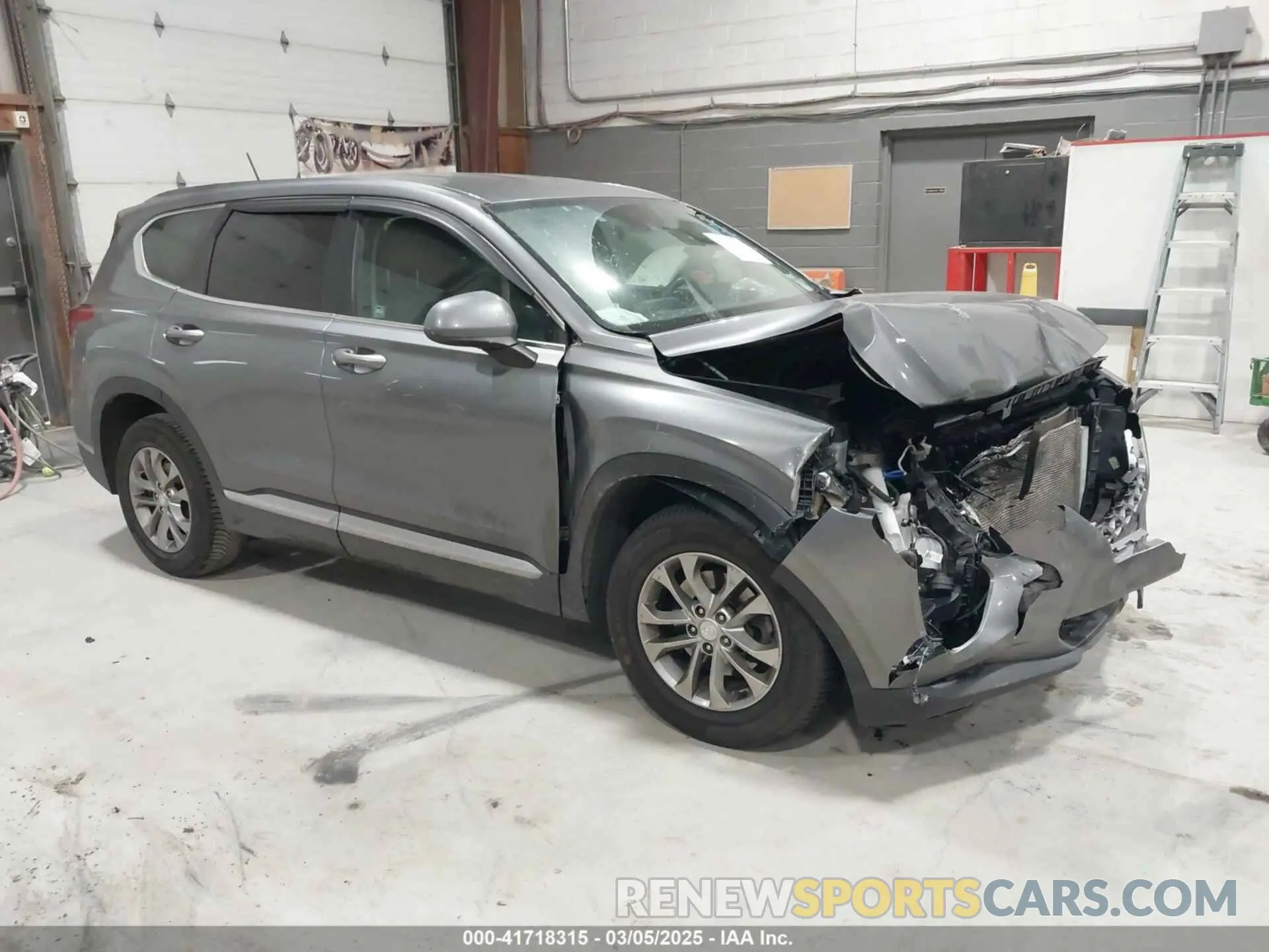 1 fotografías del automóvil dañado 5NMS2CAD9KH116189 HYUNDAI SANTA FE 2019