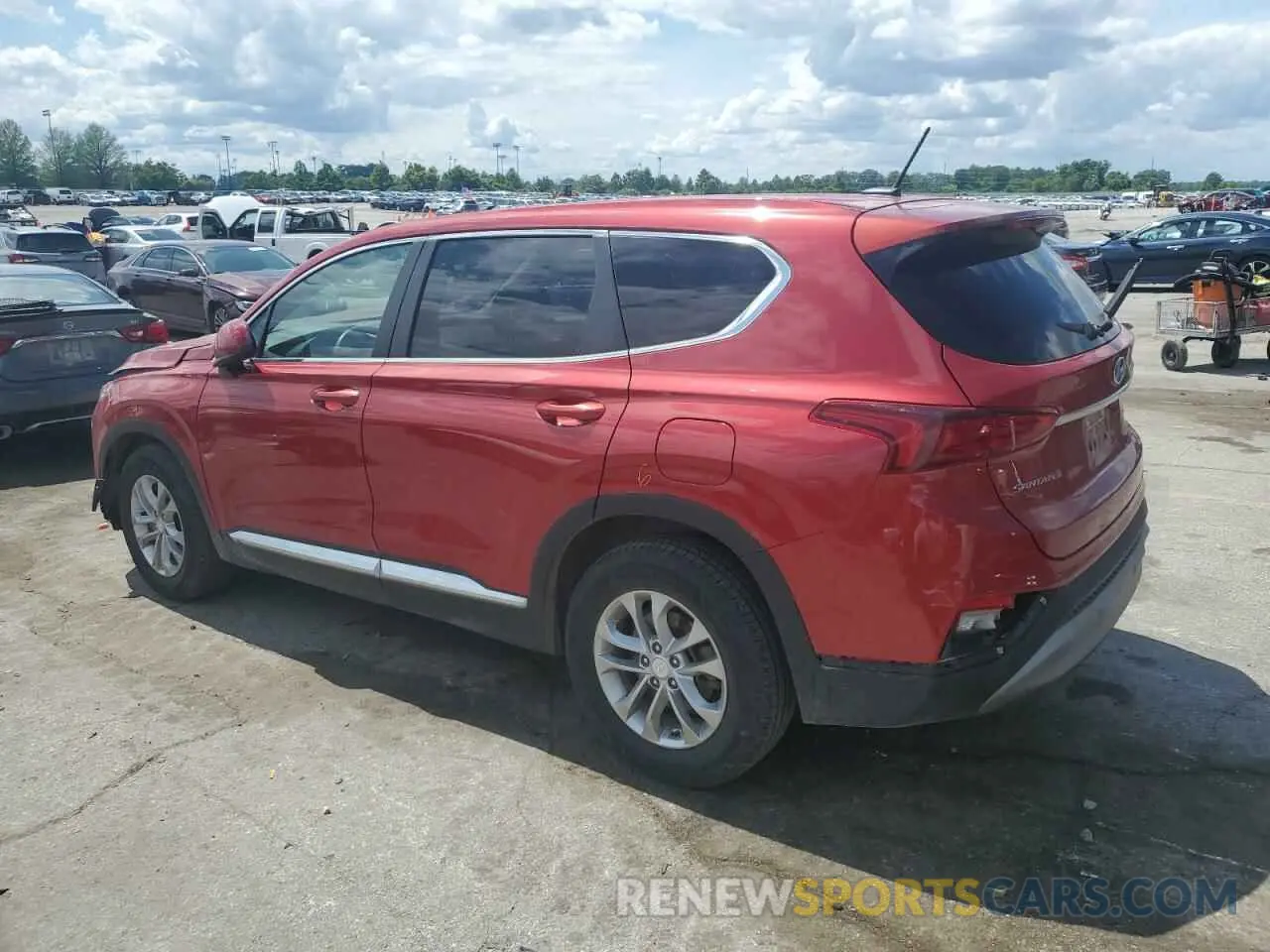 2 fotografías del automóvil dañado 5NMS2CAD9KH116905 HYUNDAI SANTA FE 2019