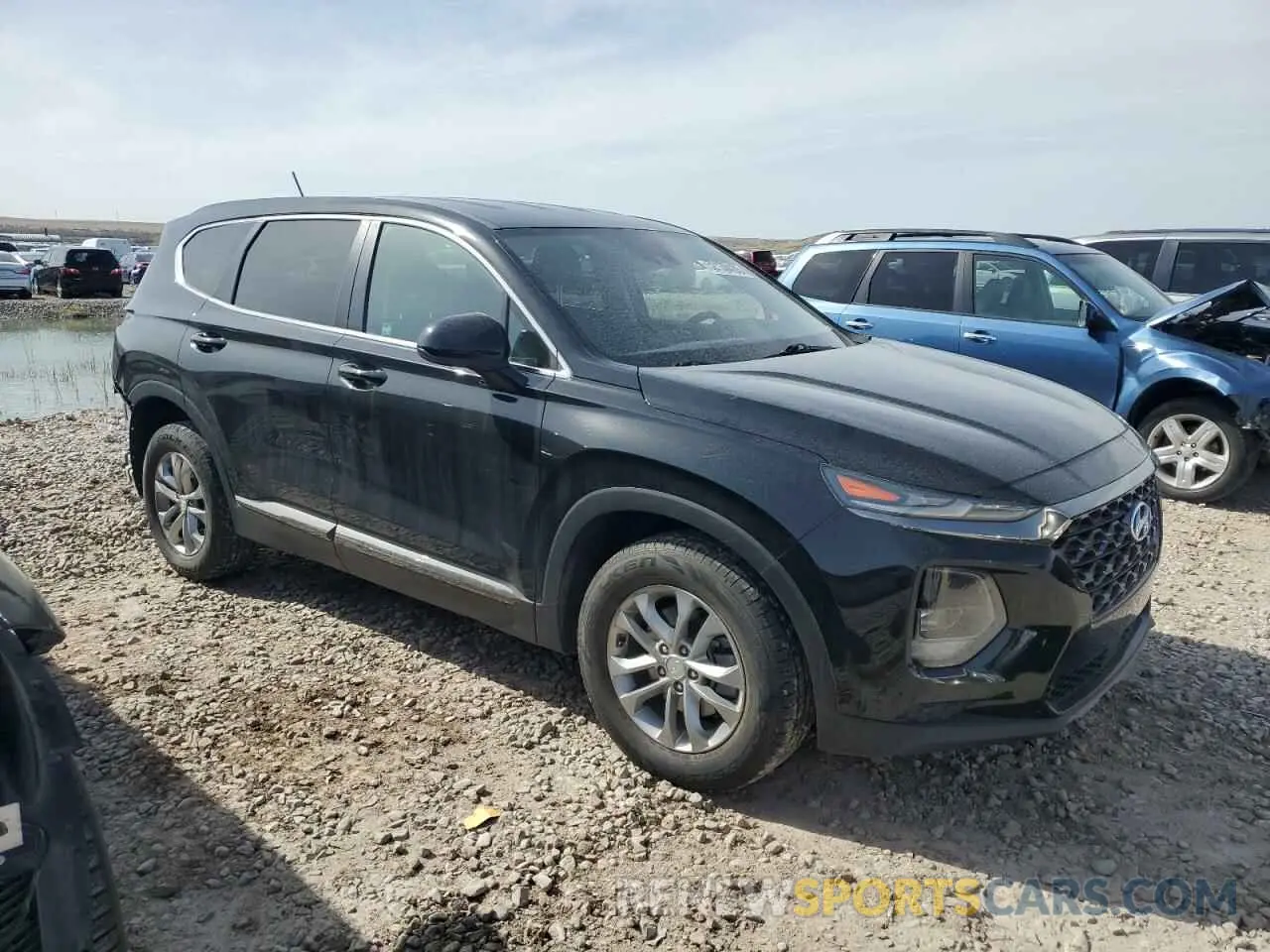 4 fotografías del automóvil dañado 5NMS2CADXKH036349 HYUNDAI SANTA FE 2019