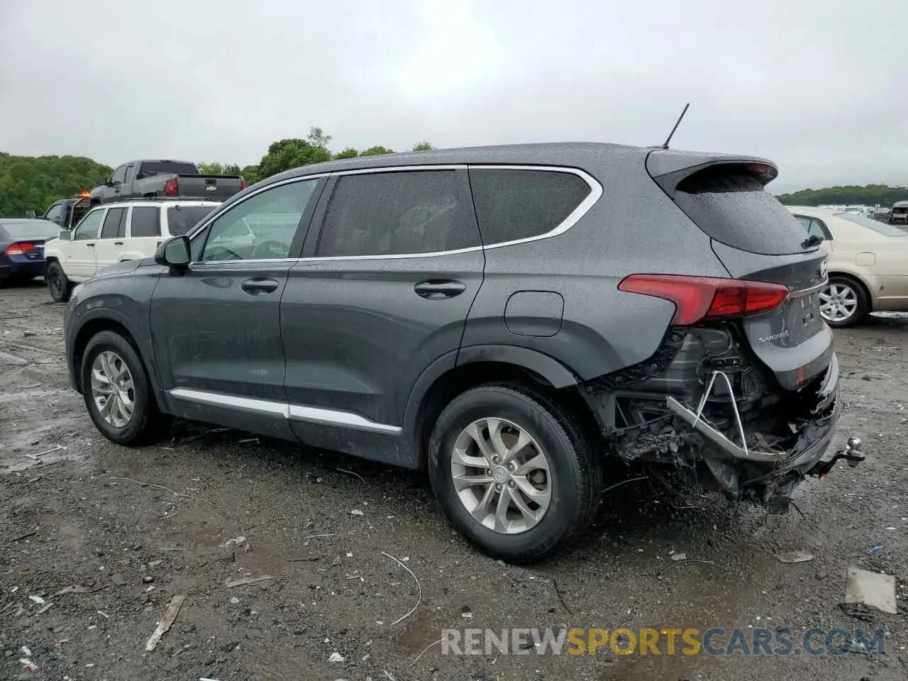 2 fotografías del automóvil dañado 5NMS2CADXKH066239 HYUNDAI SANTA FE 2019