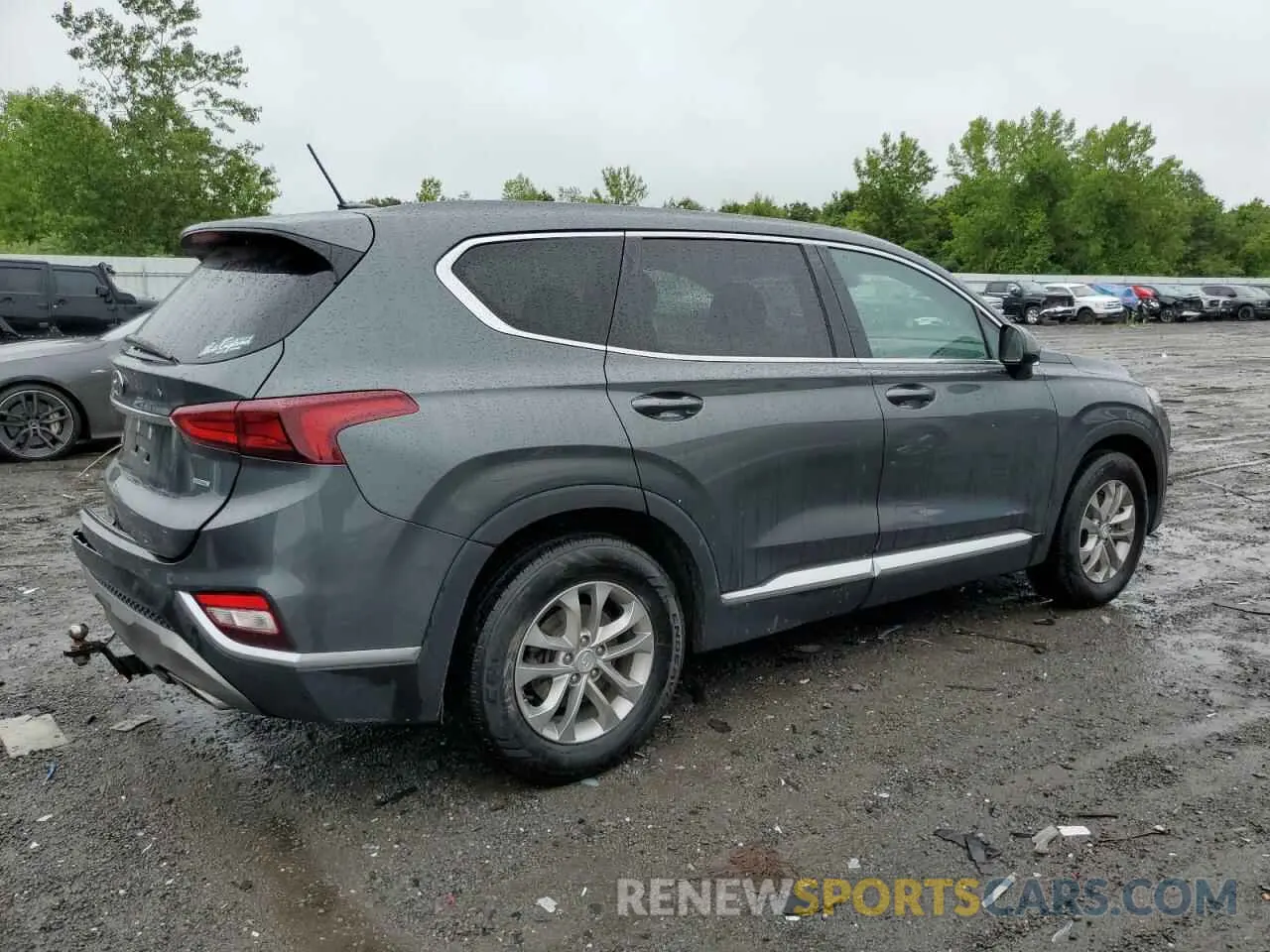 3 fotografías del automóvil dañado 5NMS2CADXKH066239 HYUNDAI SANTA FE 2019