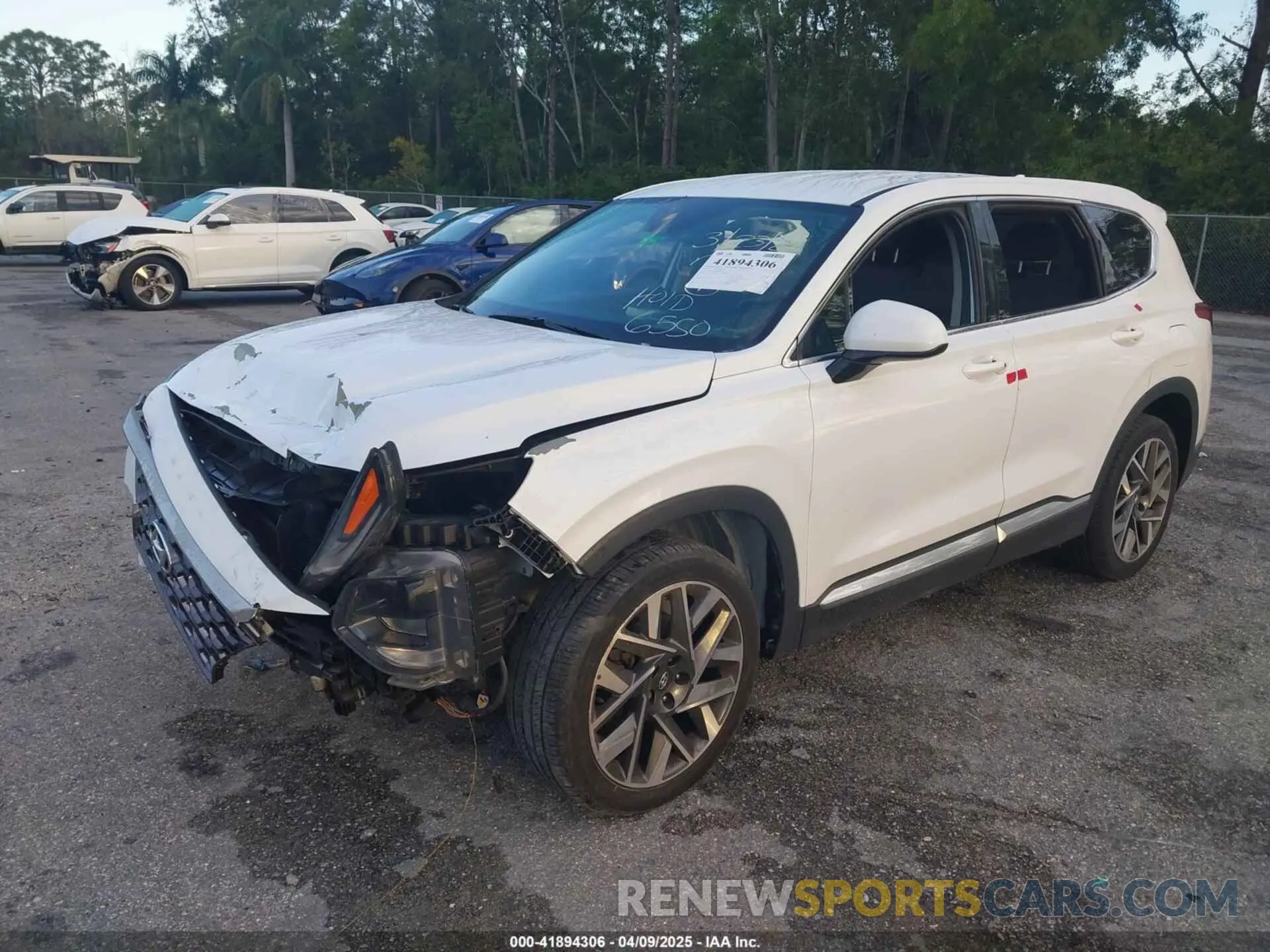 2 fotografías del automóvil dañado 5NMS33AD0KH006550 HYUNDAI SANTA FE 2019