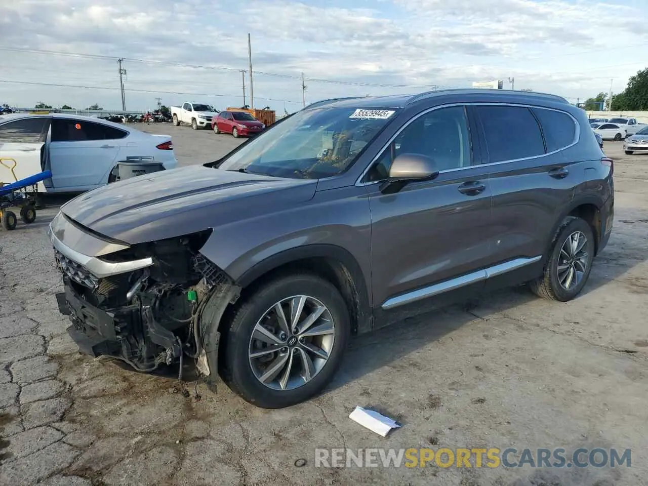 1 fotografías del automóvil dañado 5NMS33AD0KH053299 HYUNDAI SANTA FE 2019