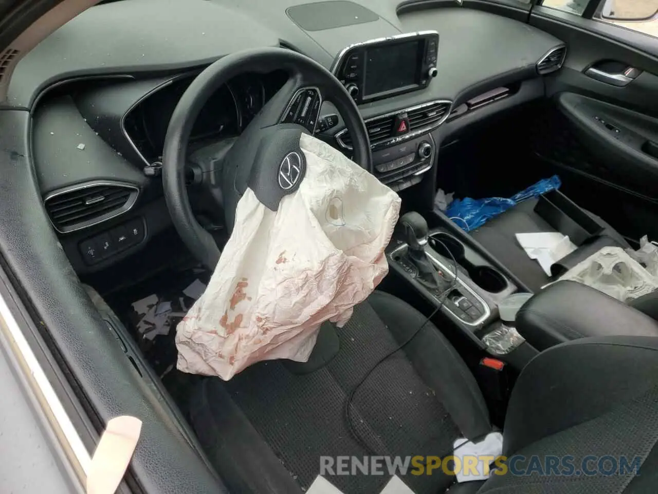 8 fotografías del automóvil dañado 5NMS33AD0KH055473 HYUNDAI SANTA FE 2019