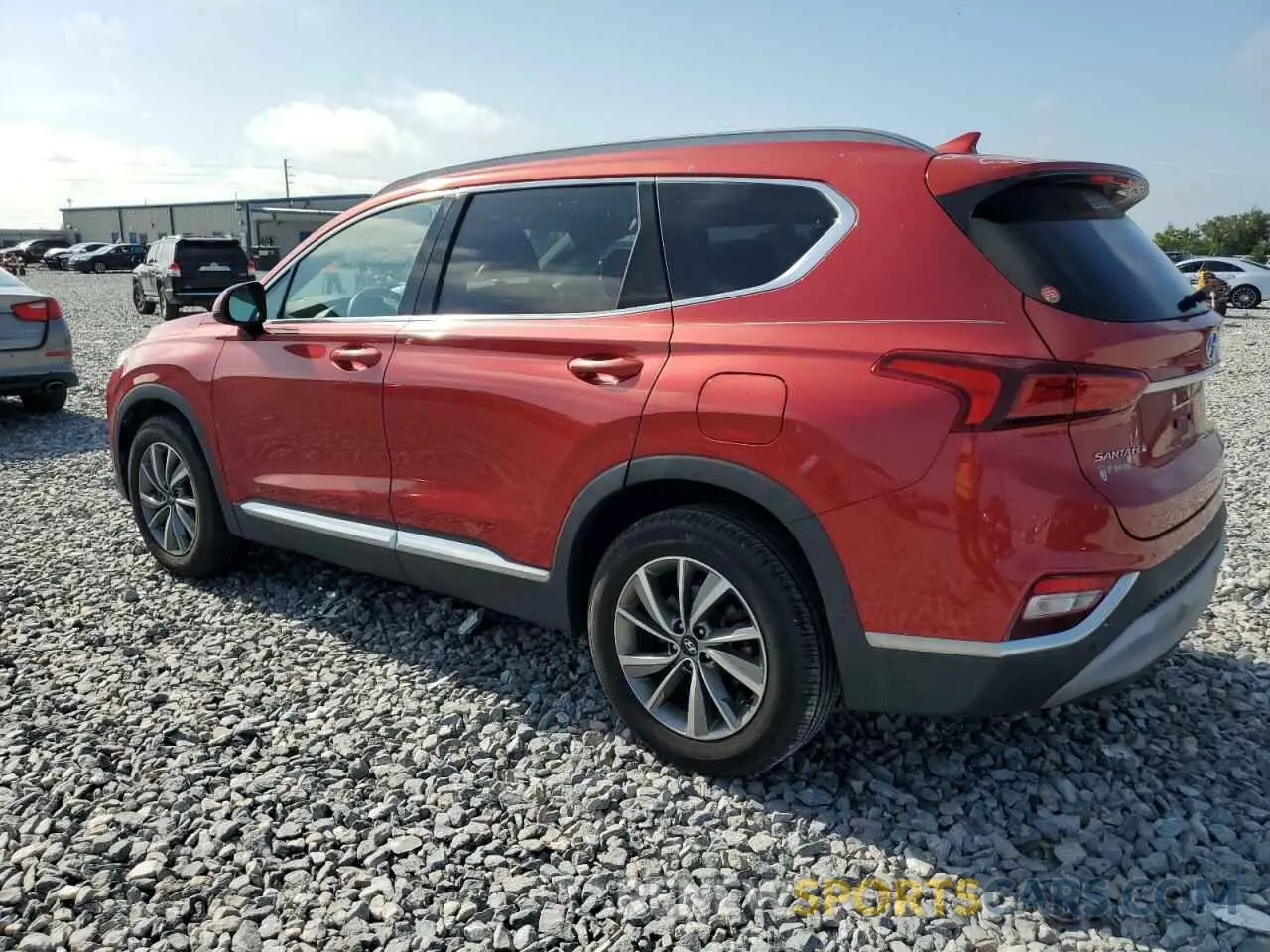 2 fotografías del automóvil dañado 5NMS33AD1KH033871 HYUNDAI SANTA FE 2019