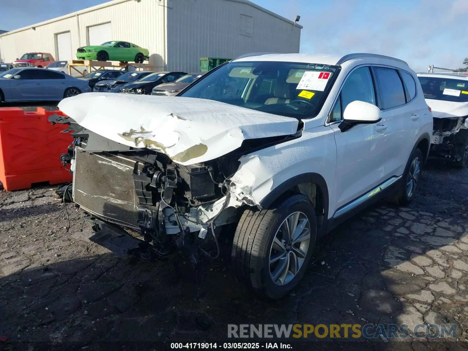 2 fotografías del automóvil dañado 5NMS33AD1KH045518 HYUNDAI SANTA FE 2019