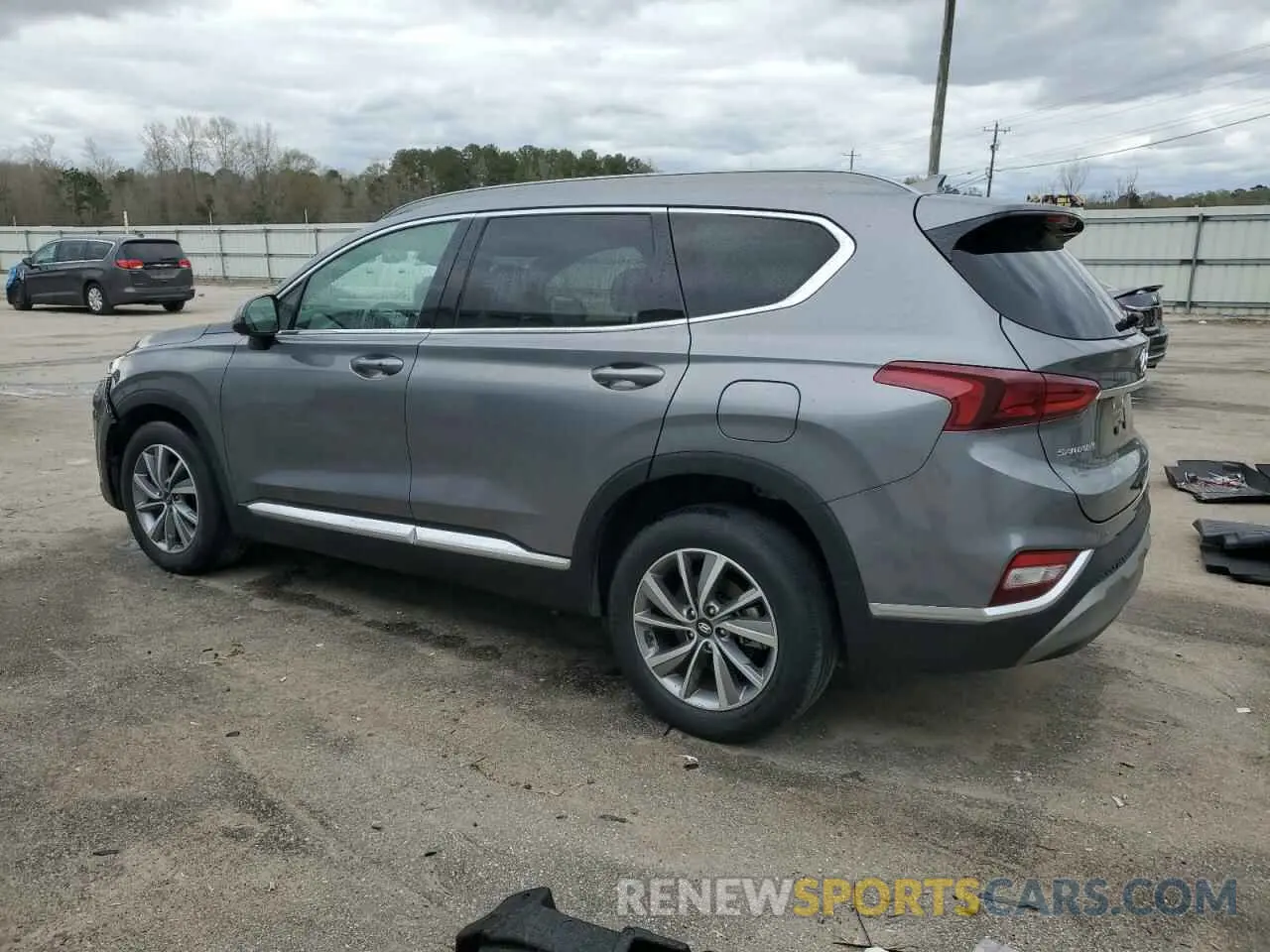 2 fotografías del automóvil dañado 5NMS33AD4KH004705 HYUNDAI SANTA FE 2019