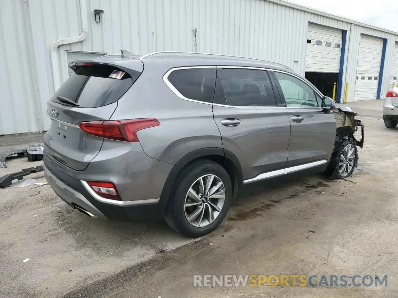 3 fotografías del automóvil dañado 5NMS33AD4KH004705 HYUNDAI SANTA FE 2019