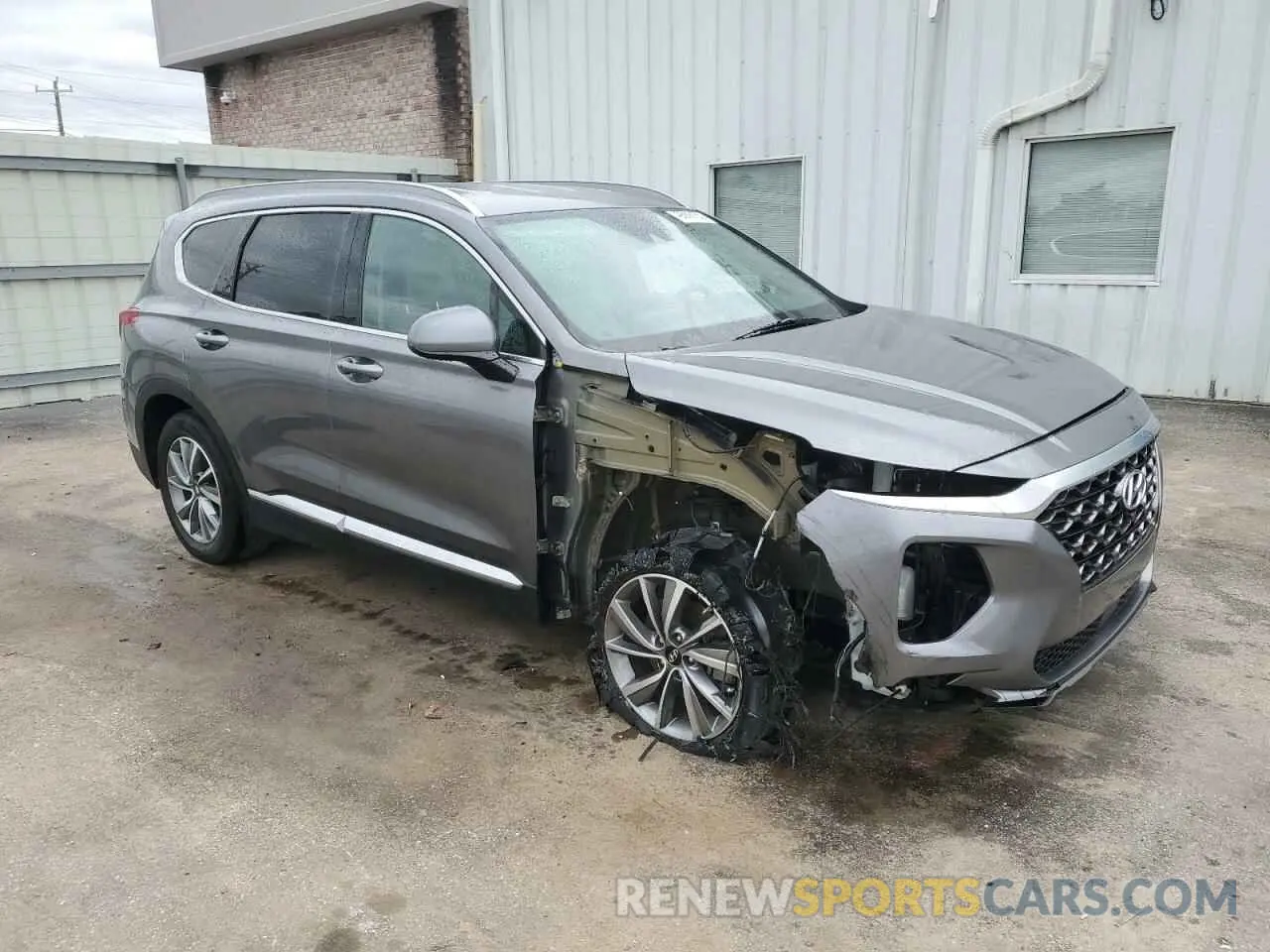 4 fotografías del automóvil dañado 5NMS33AD4KH004705 HYUNDAI SANTA FE 2019