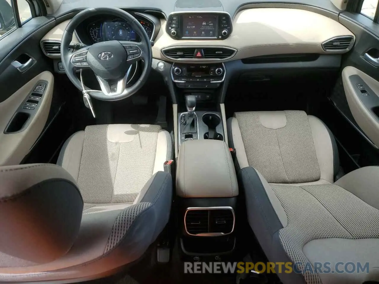 8 fotografías del automóvil dañado 5NMS33AD4KH004705 HYUNDAI SANTA FE 2019