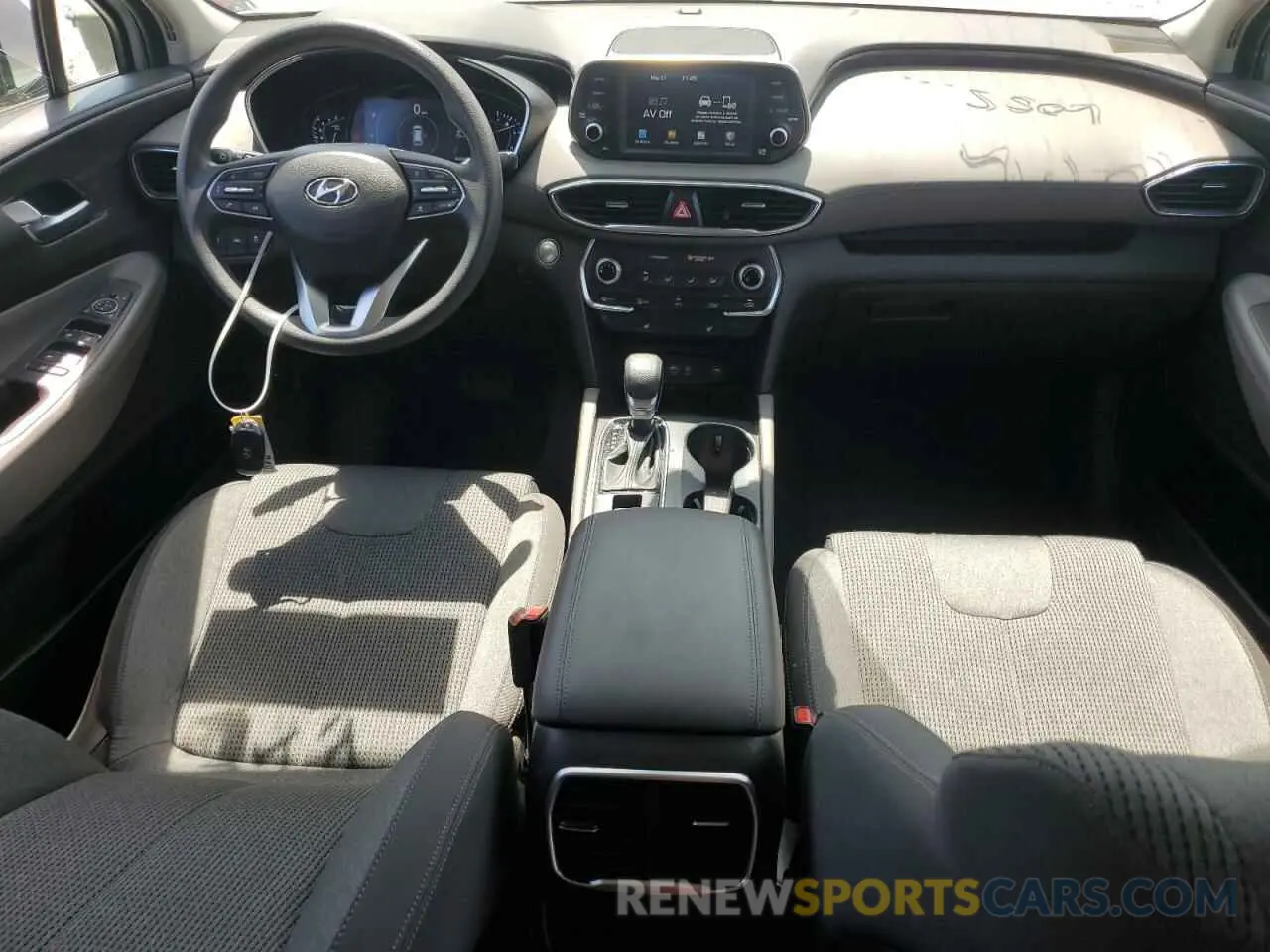 8 fotografías del automóvil dañado 5NMS33AD4KH048655 HYUNDAI SANTA FE 2019