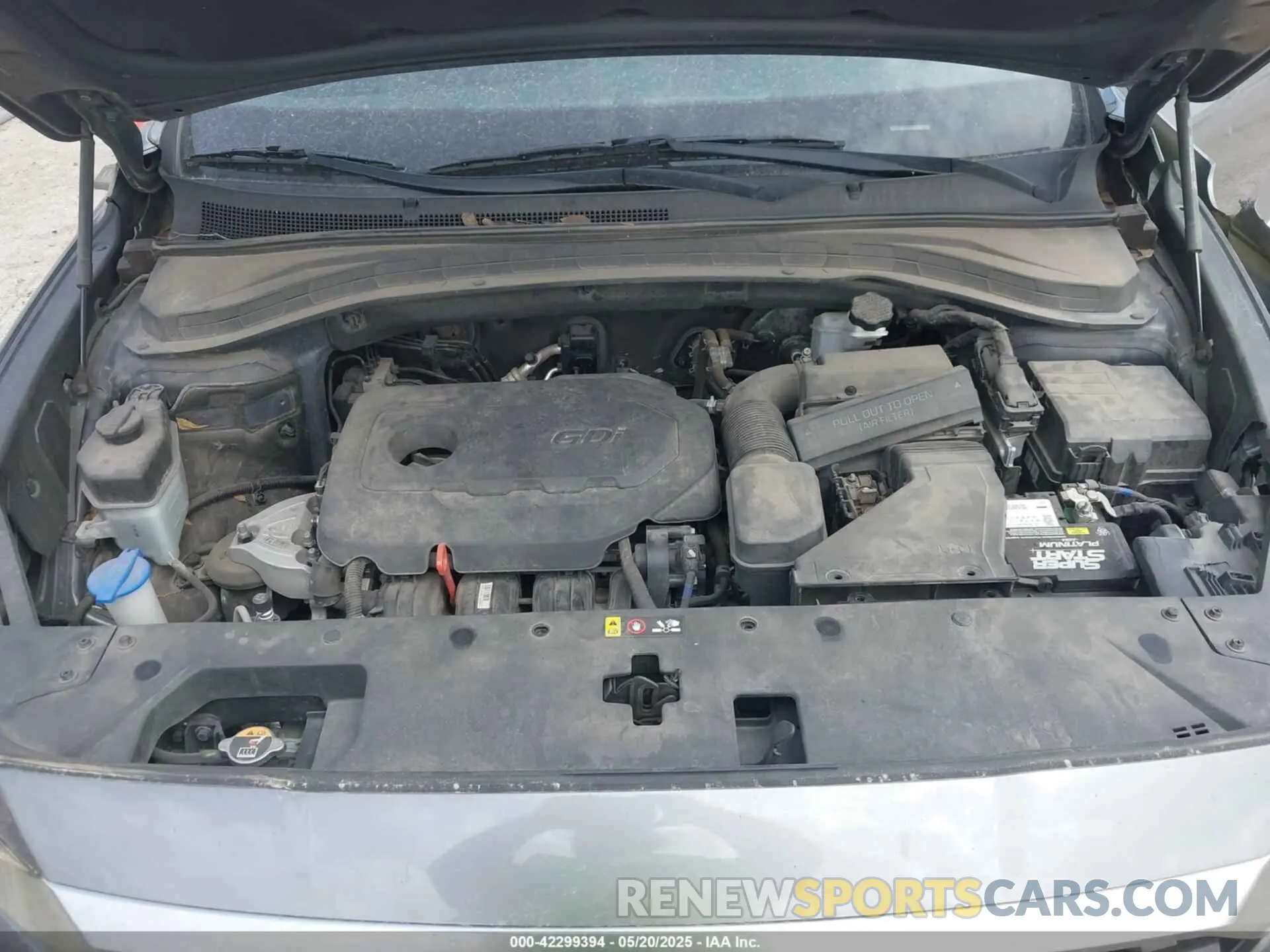 10 fotografías del automóvil dañado 5NMS33AD6KH067885 HYUNDAI SANTA FE 2019