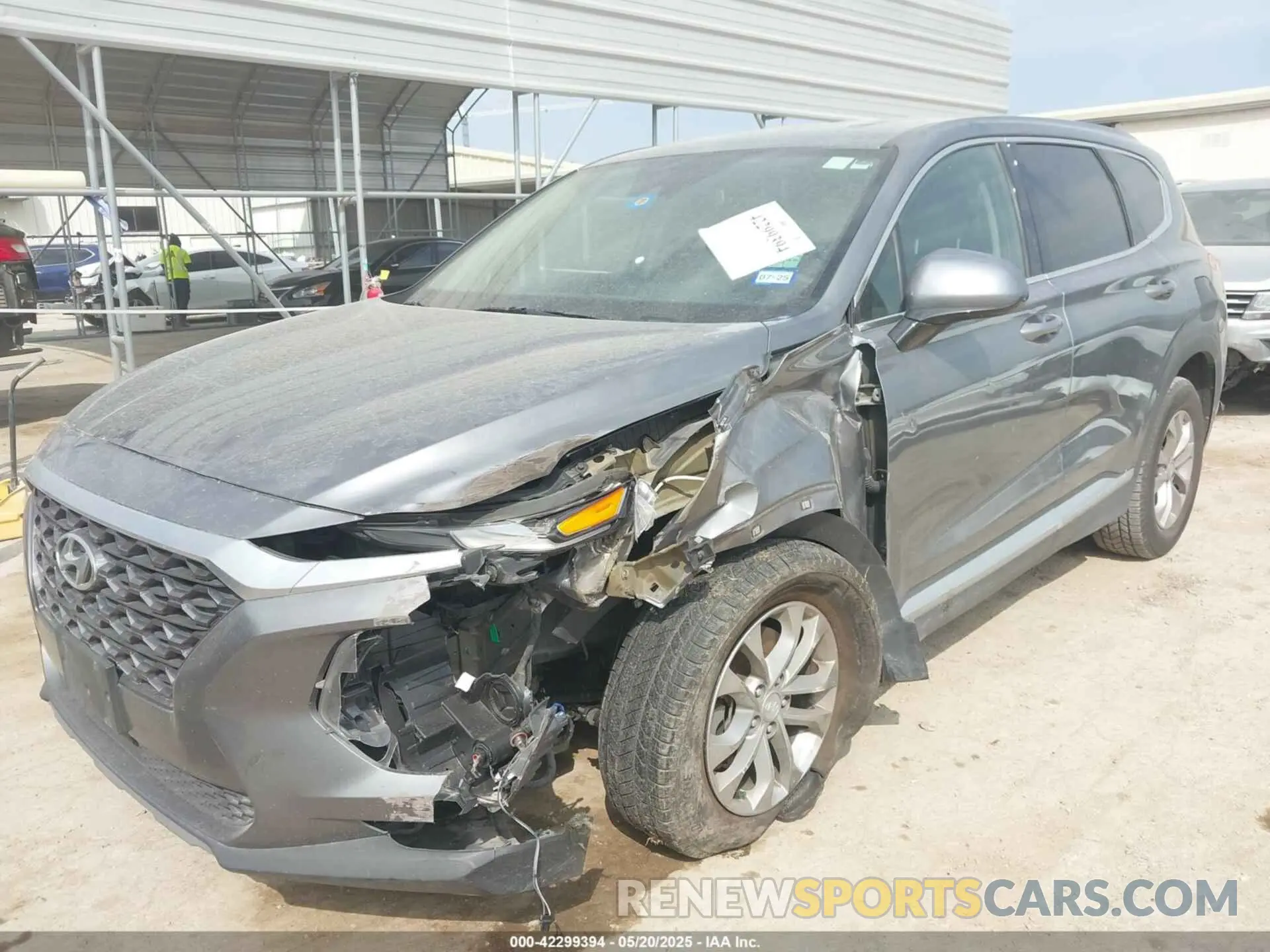 2 fotografías del automóvil dañado 5NMS33AD6KH067885 HYUNDAI SANTA FE 2019