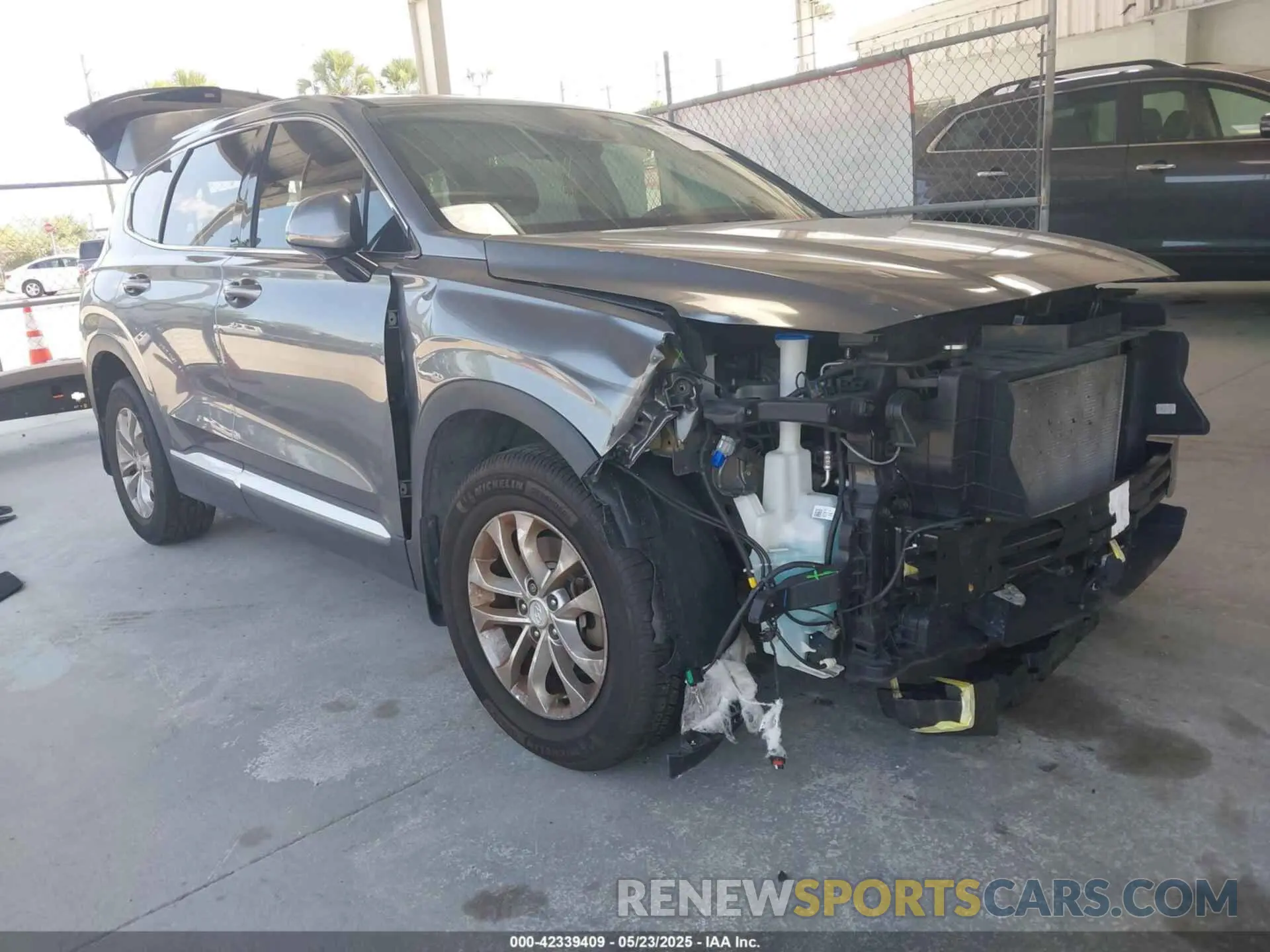 1 fotografías del automóvil dañado 5NMS33AD6KH100495 HYUNDAI SANTA FE 2019