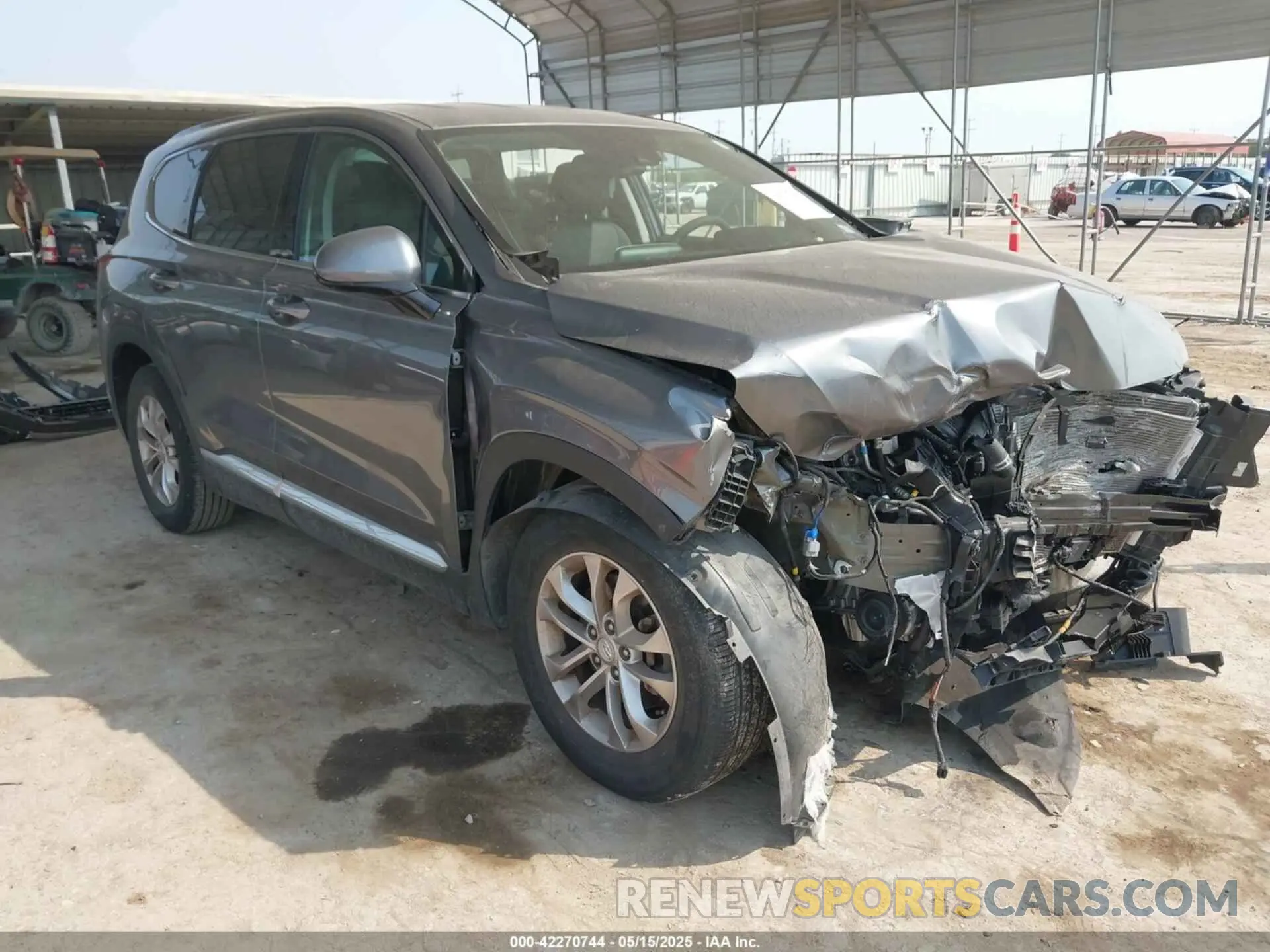 1 fotografías del automóvil dañado 5NMS33AD8KH006697 HYUNDAI SANTA FE 2019