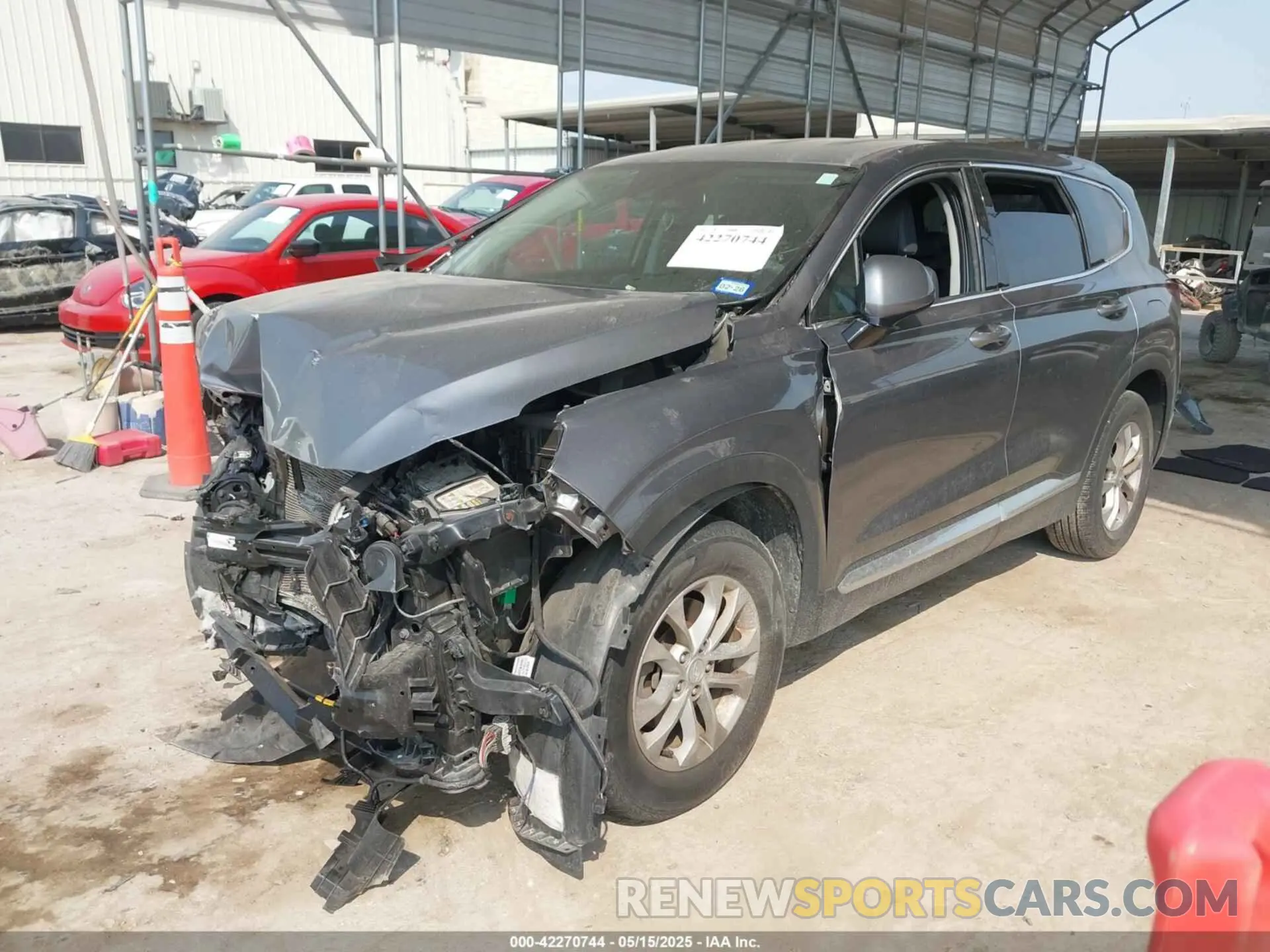 2 fotografías del automóvil dañado 5NMS33AD8KH006697 HYUNDAI SANTA FE 2019
