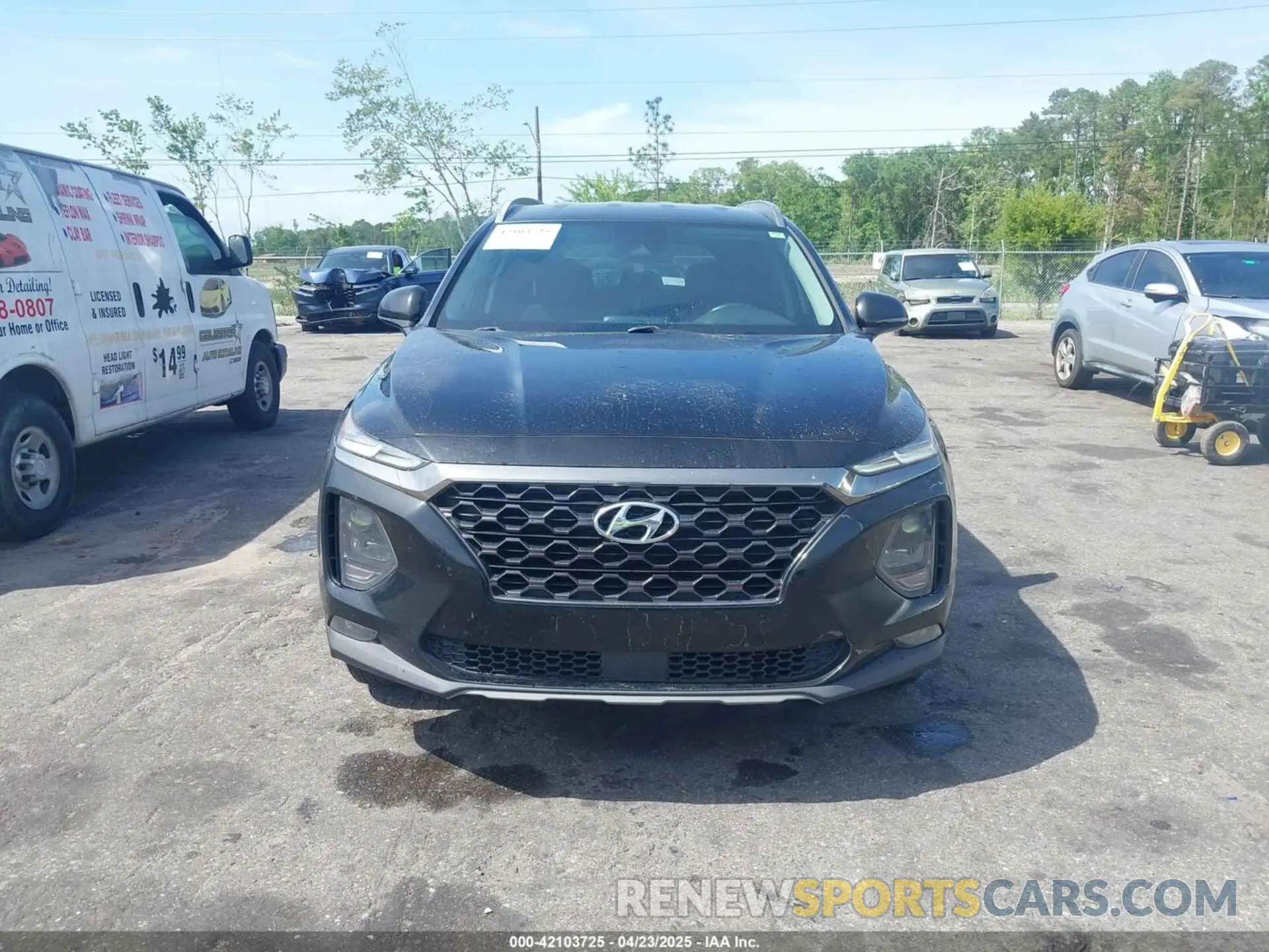 12 fotografías del automóvil dañado 5NMS33AD8KH026481 HYUNDAI SANTA FE 2019