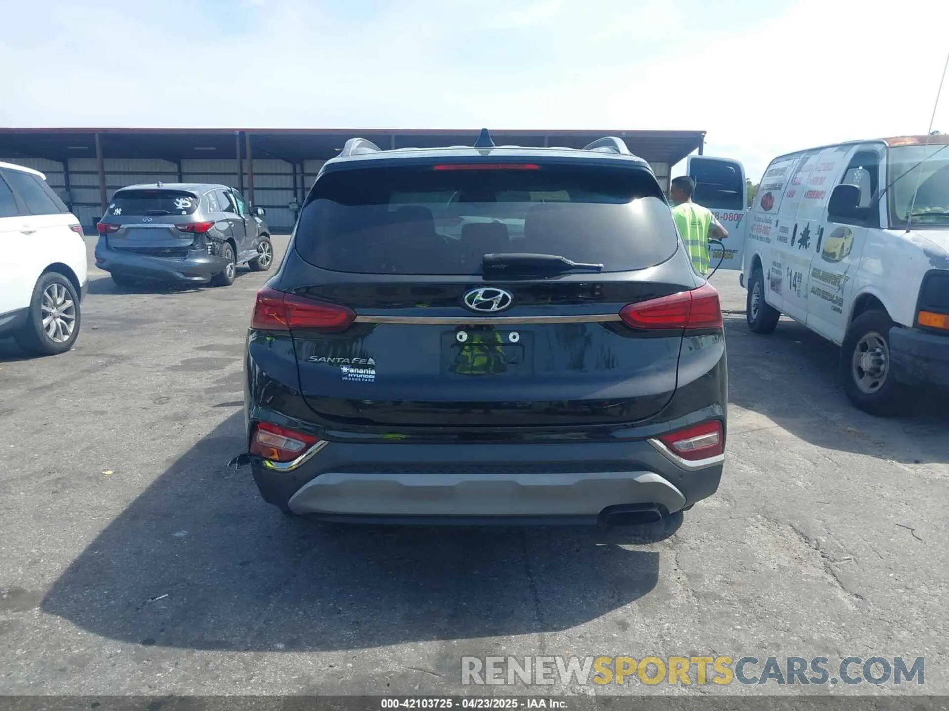 16 fotografías del automóvil dañado 5NMS33AD8KH026481 HYUNDAI SANTA FE 2019