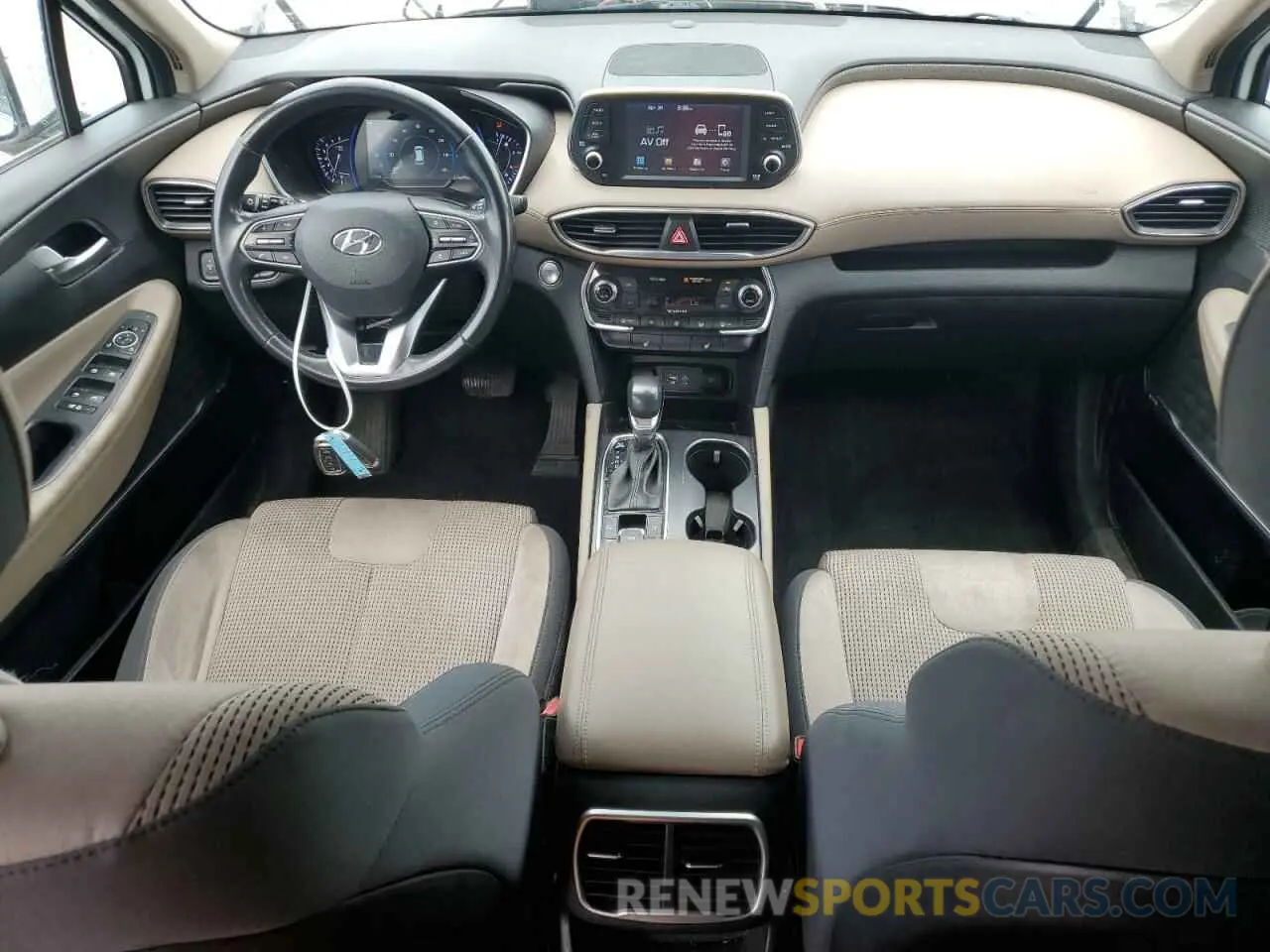 8 fotografías del automóvil dañado 5NMS33AD8KH064356 HYUNDAI SANTA FE 2019