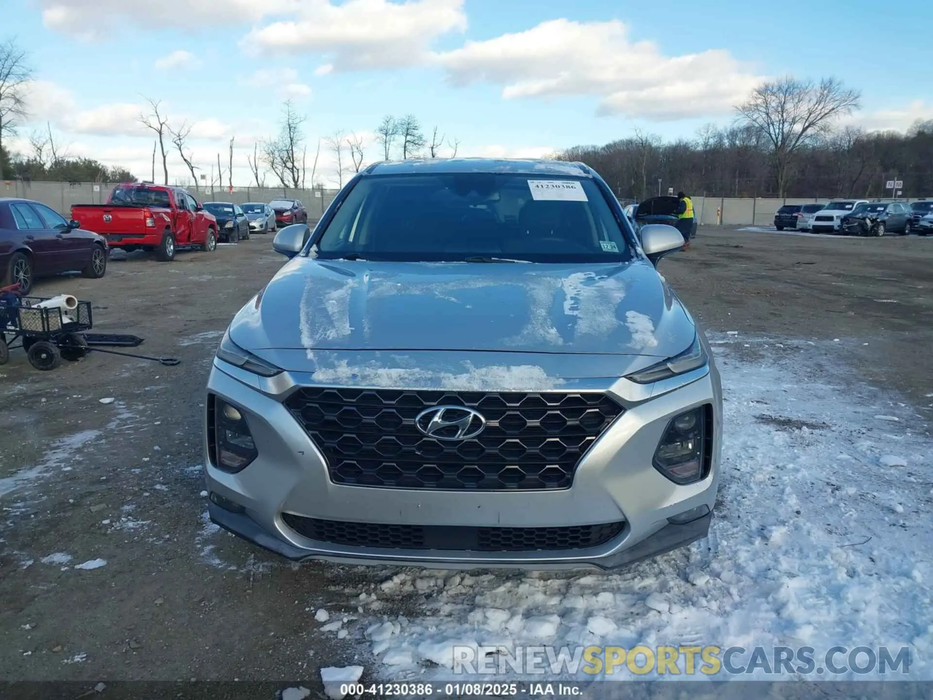 12 fotografías del automóvil dañado 5NMS33AD9KH033746 HYUNDAI SANTA FE 2019