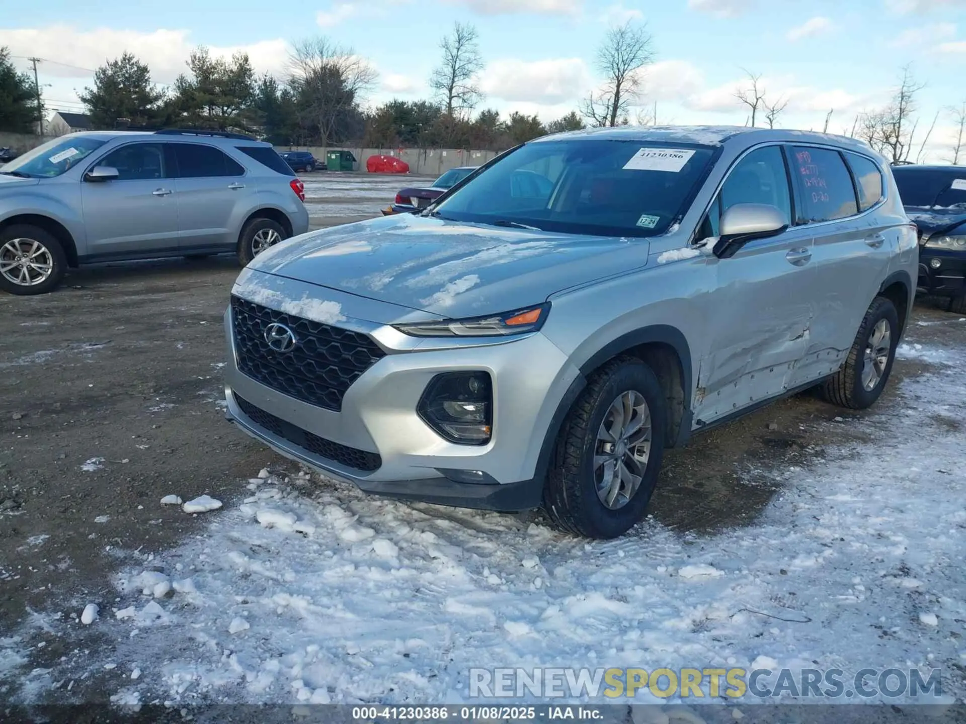 2 fotografías del automóvil dañado 5NMS33AD9KH033746 HYUNDAI SANTA FE 2019