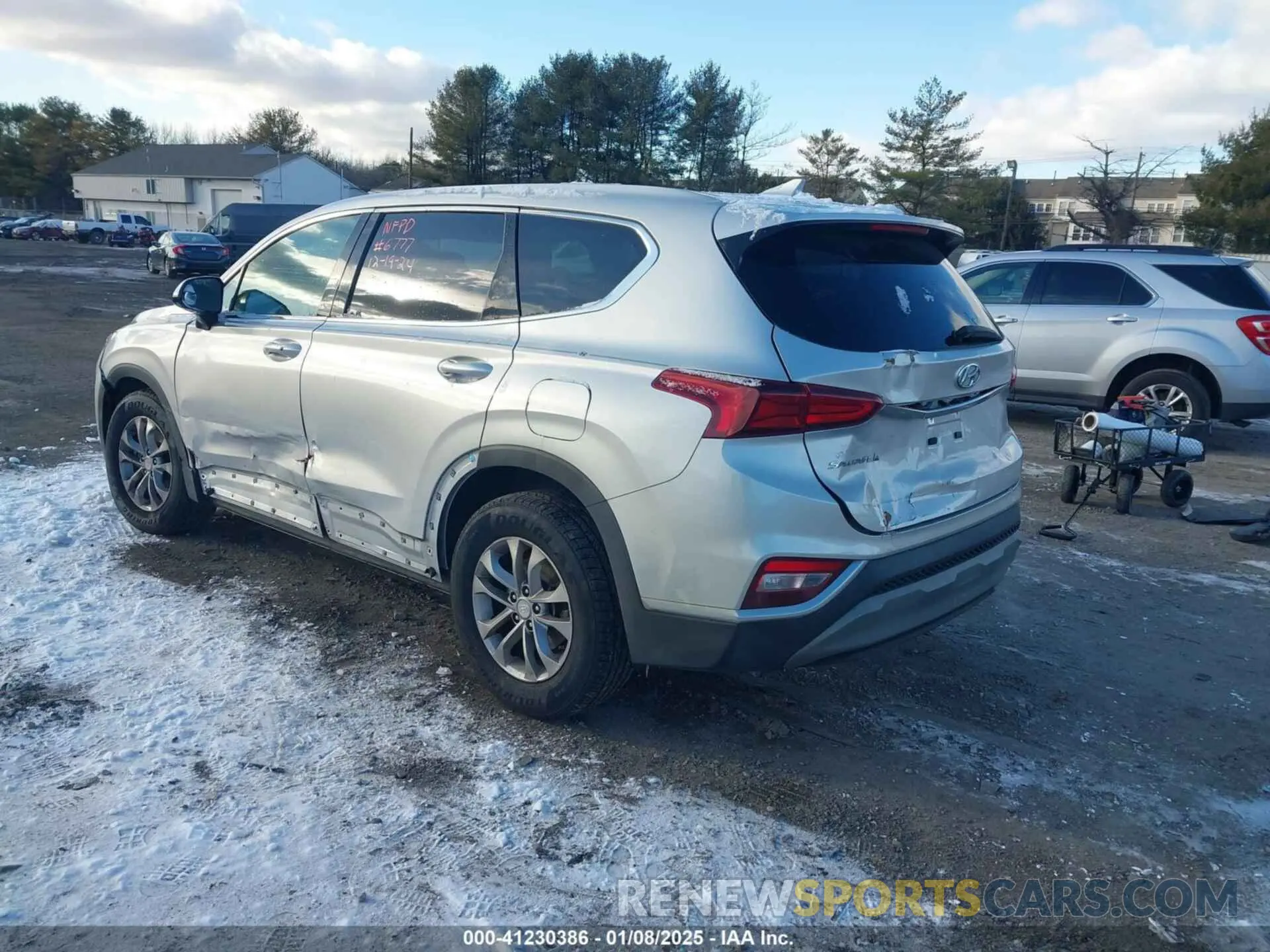 3 fotografías del automóvil dañado 5NMS33AD9KH033746 HYUNDAI SANTA FE 2019