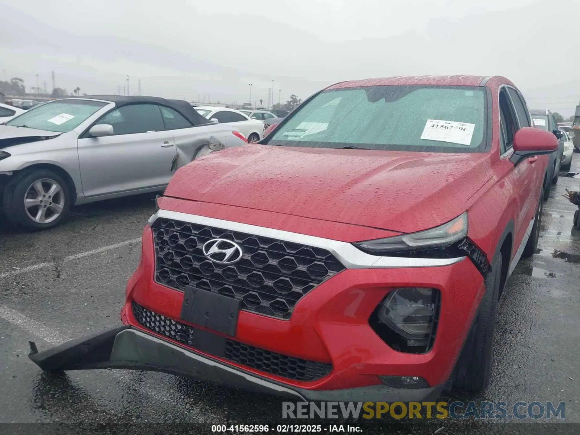 2 fotografías del automóvil dañado 5NMS33ADXKH011139 HYUNDAI SANTA FE 2019