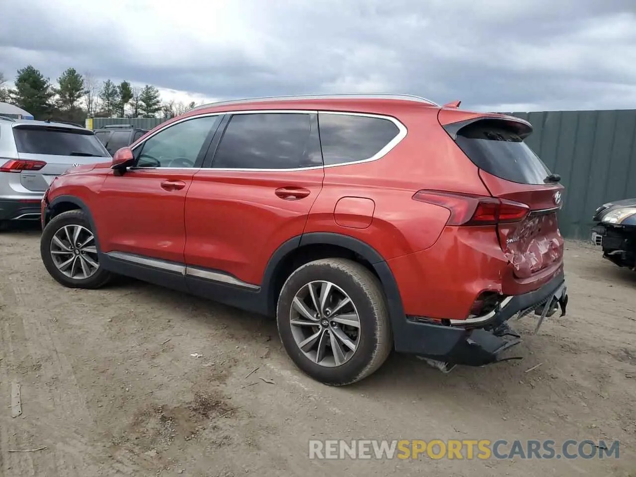2 fotografías del automóvil dañado 5NMS33ADXKH021346 HYUNDAI SANTA FE 2019