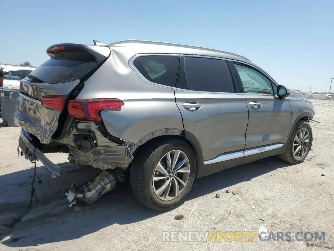 3 fotografías del automóvil dañado 5NMS33ADXKH034243 HYUNDAI SANTA FE 2019