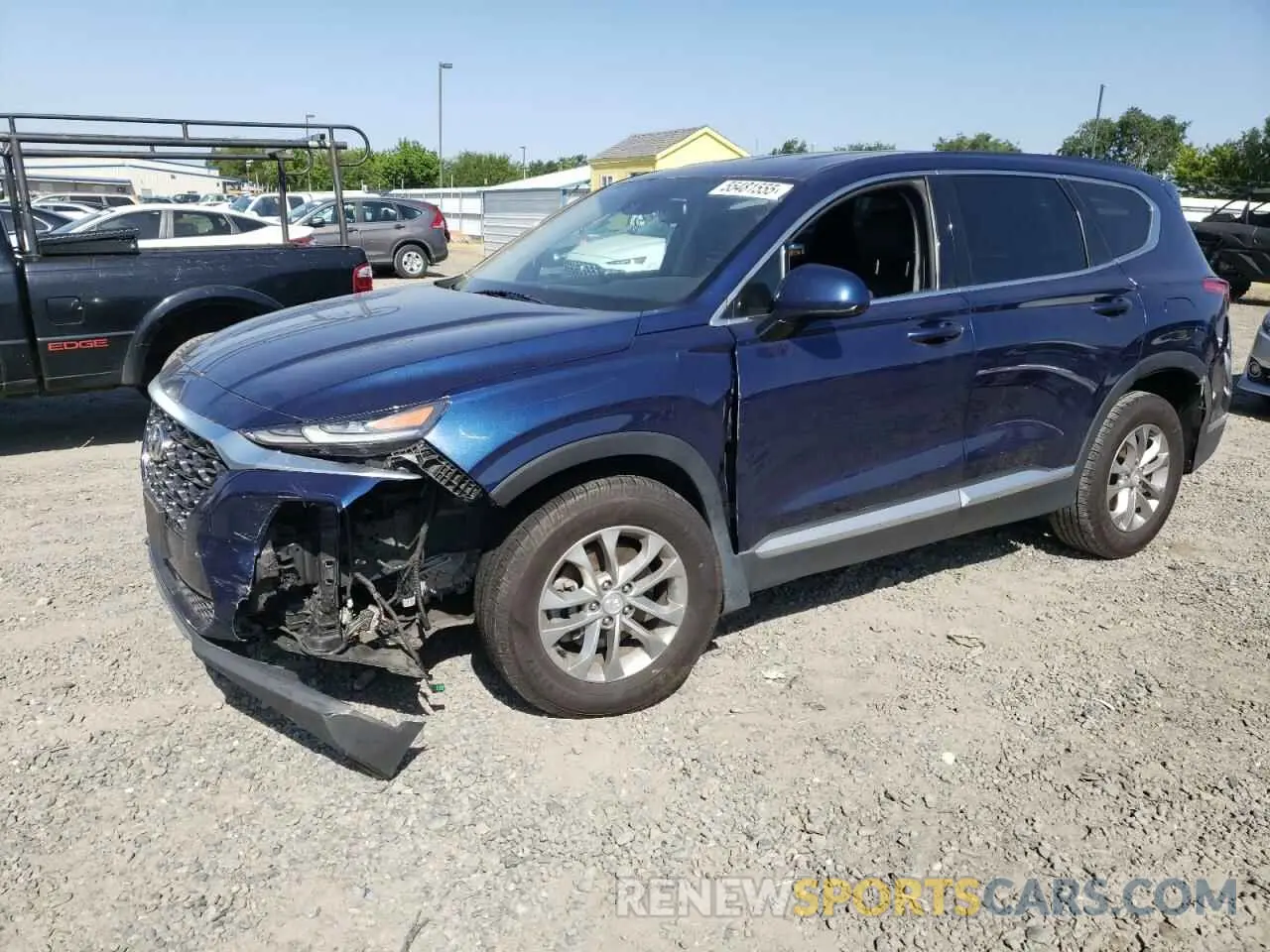 1 fotografías del automóvil dañado 5NMS33ADXKH125867 HYUNDAI SANTA FE 2019