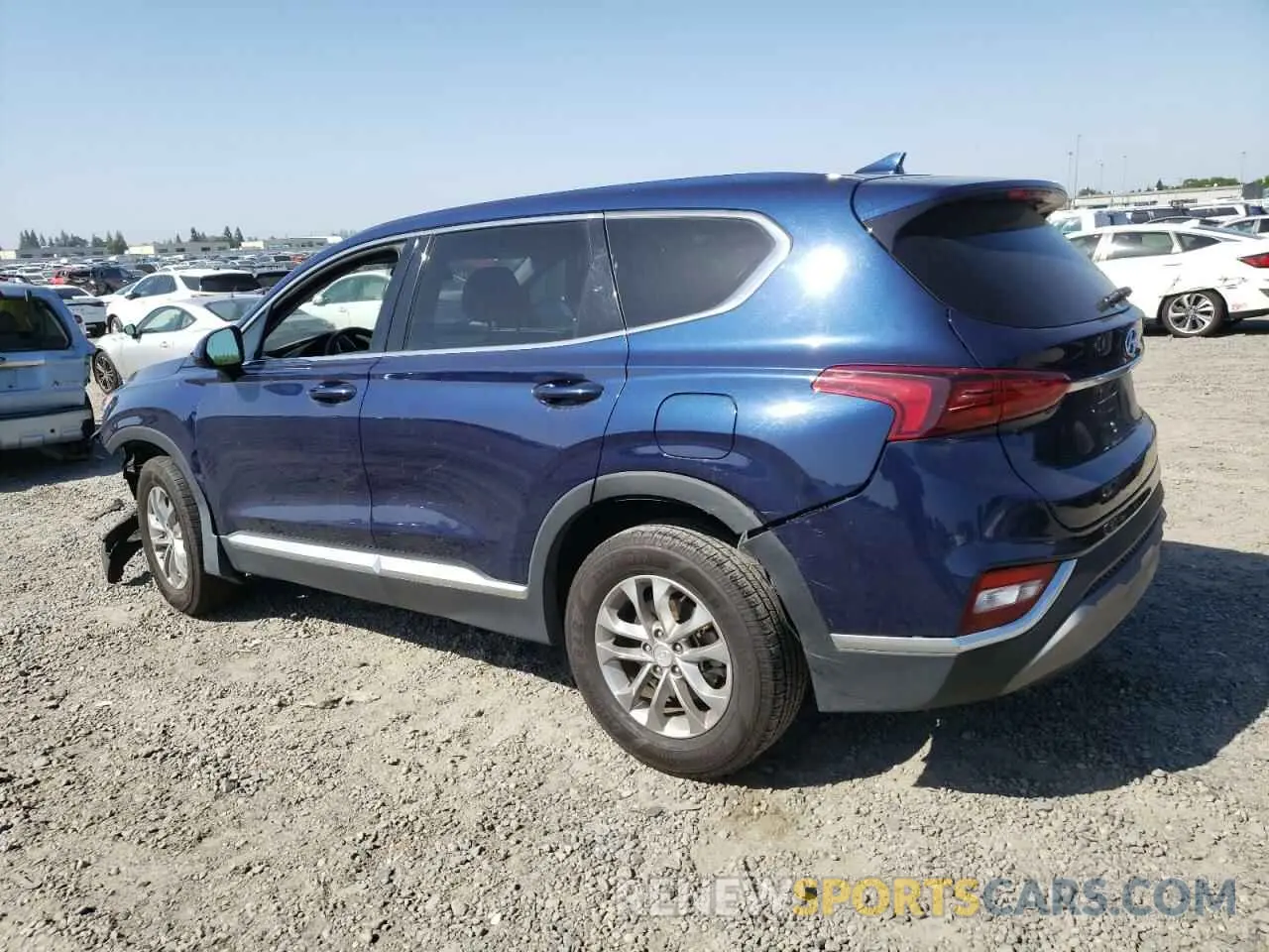 2 fotografías del automóvil dañado 5NMS33ADXKH125867 HYUNDAI SANTA FE 2019