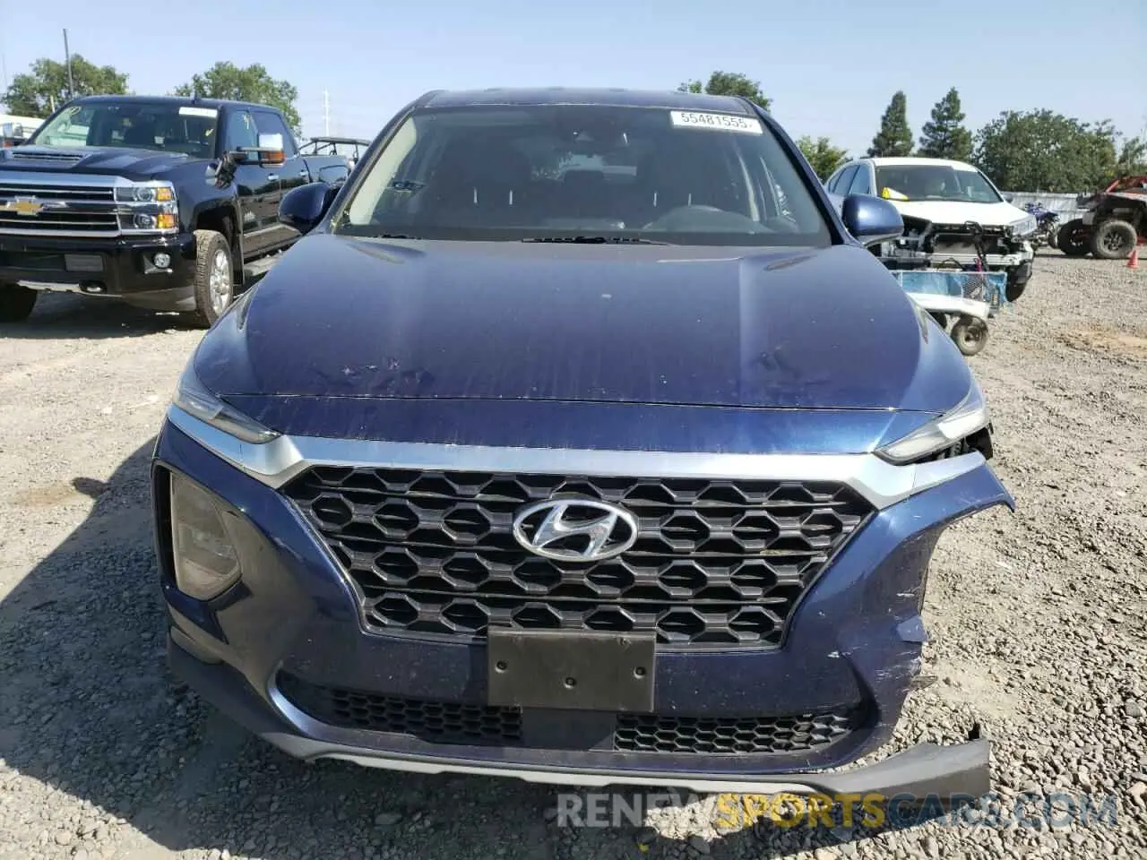 5 fotografías del automóvil dañado 5NMS33ADXKH125867 HYUNDAI SANTA FE 2019