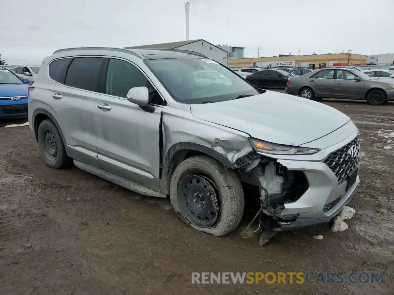 4 fotografías del automóvil dañado 5NMS3CAA0KH093792 HYUNDAI SANTA FE 2019