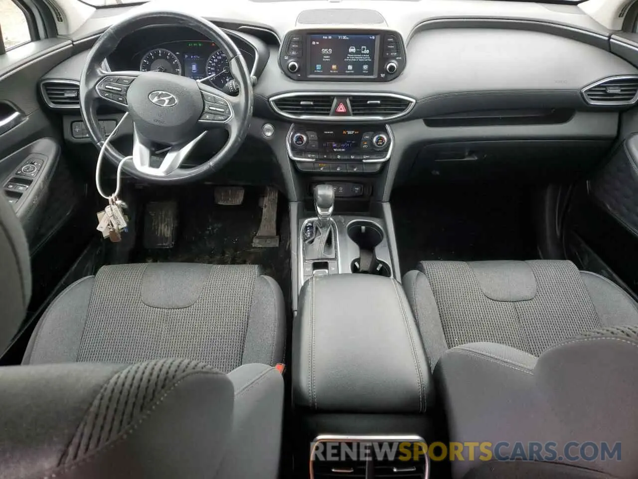 8 fotografías del automóvil dañado 5NMS3CAA0KH093792 HYUNDAI SANTA FE 2019