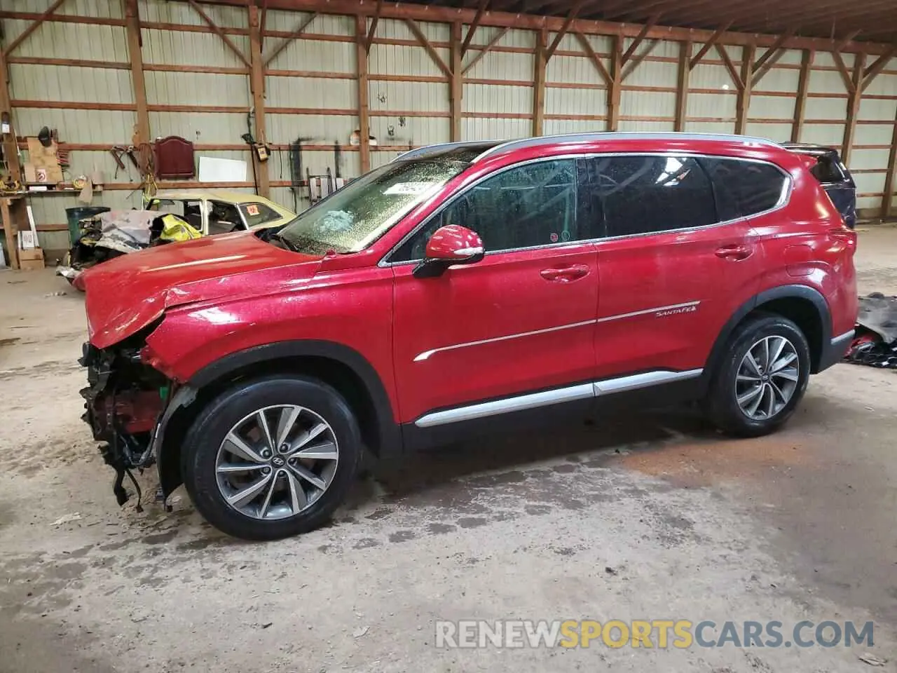 1 fotografías del automóvil dañado 5NMS3CAA6KH051076 HYUNDAI SANTA FE 2019