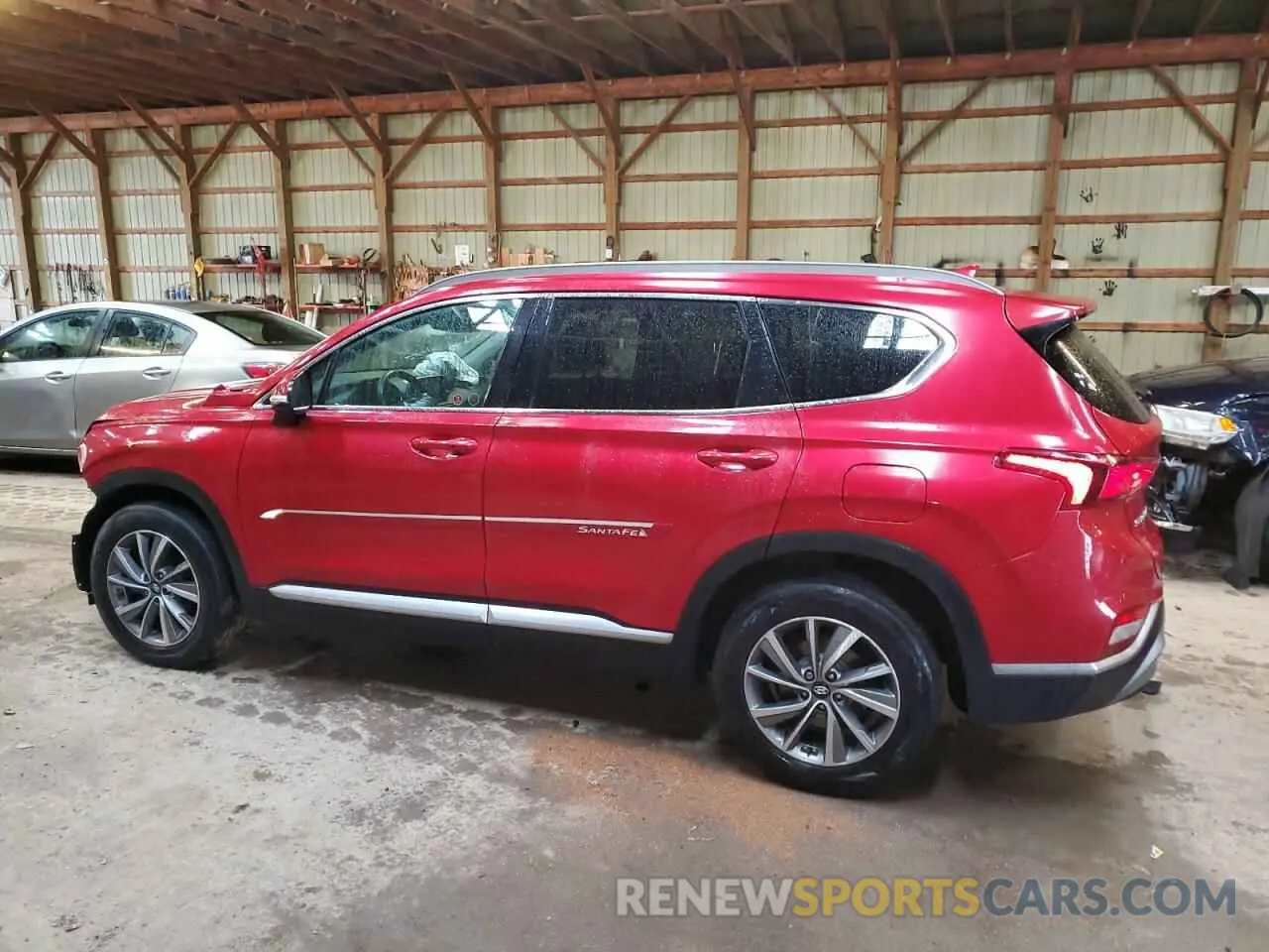 2 fotografías del automóvil dañado 5NMS3CAA6KH051076 HYUNDAI SANTA FE 2019