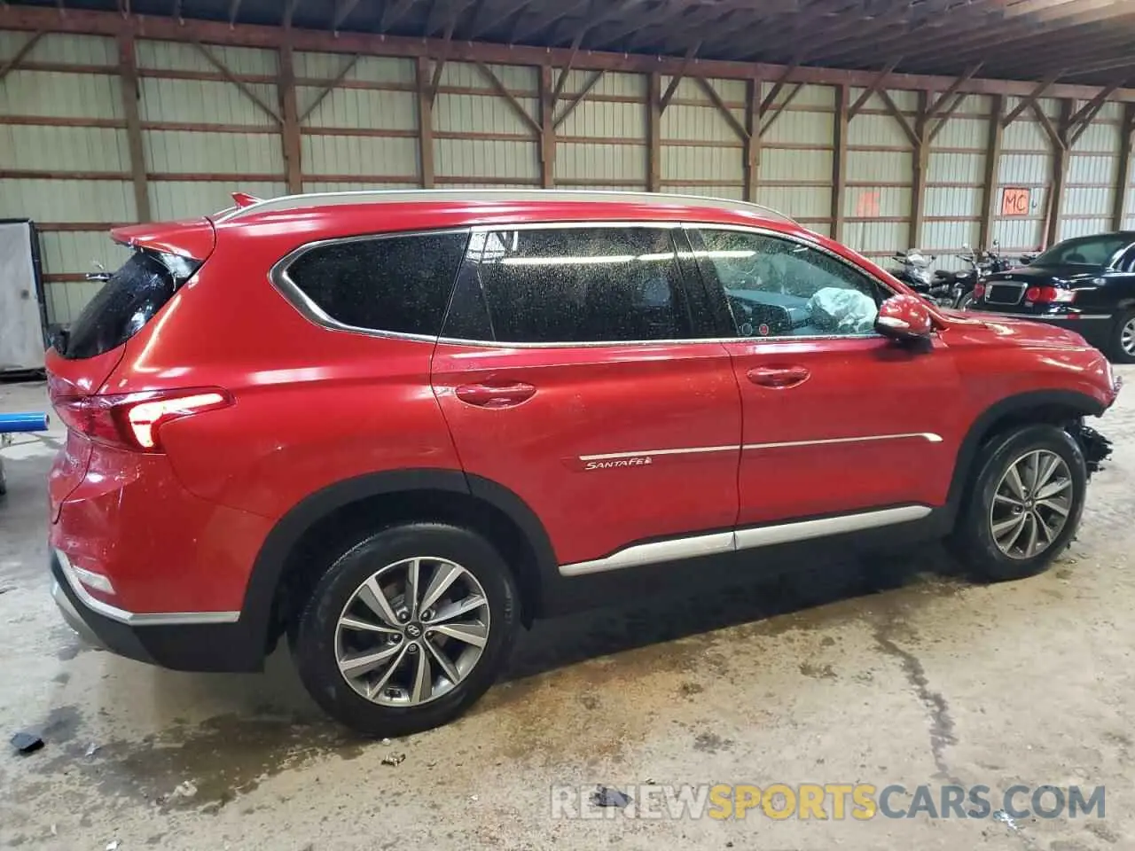 3 fotografías del automóvil dañado 5NMS3CAA6KH051076 HYUNDAI SANTA FE 2019