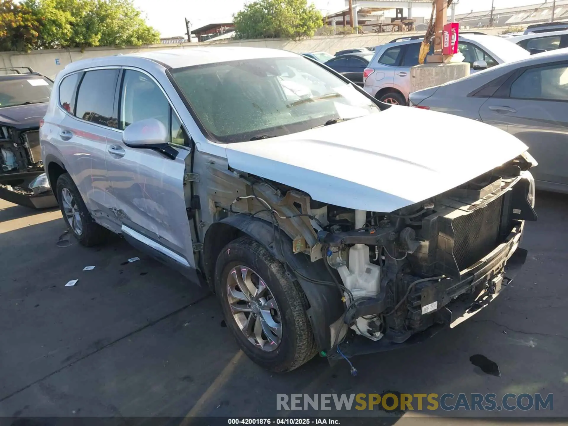 1 fotografías del automóvil dañado 5NMS3CAD0KH009349 HYUNDAI SANTA FE 2019