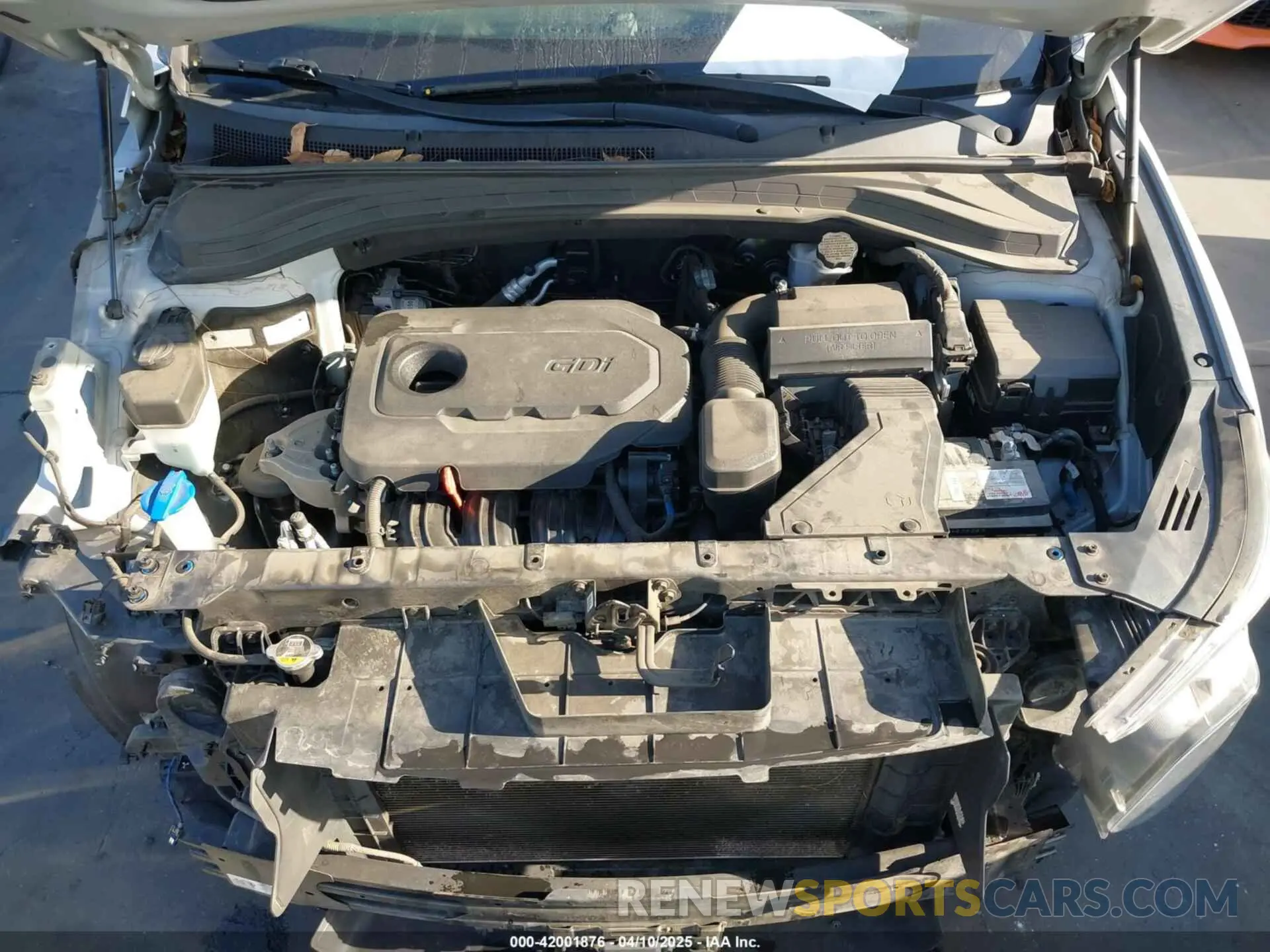 10 fotografías del automóvil dañado 5NMS3CAD0KH009349 HYUNDAI SANTA FE 2019