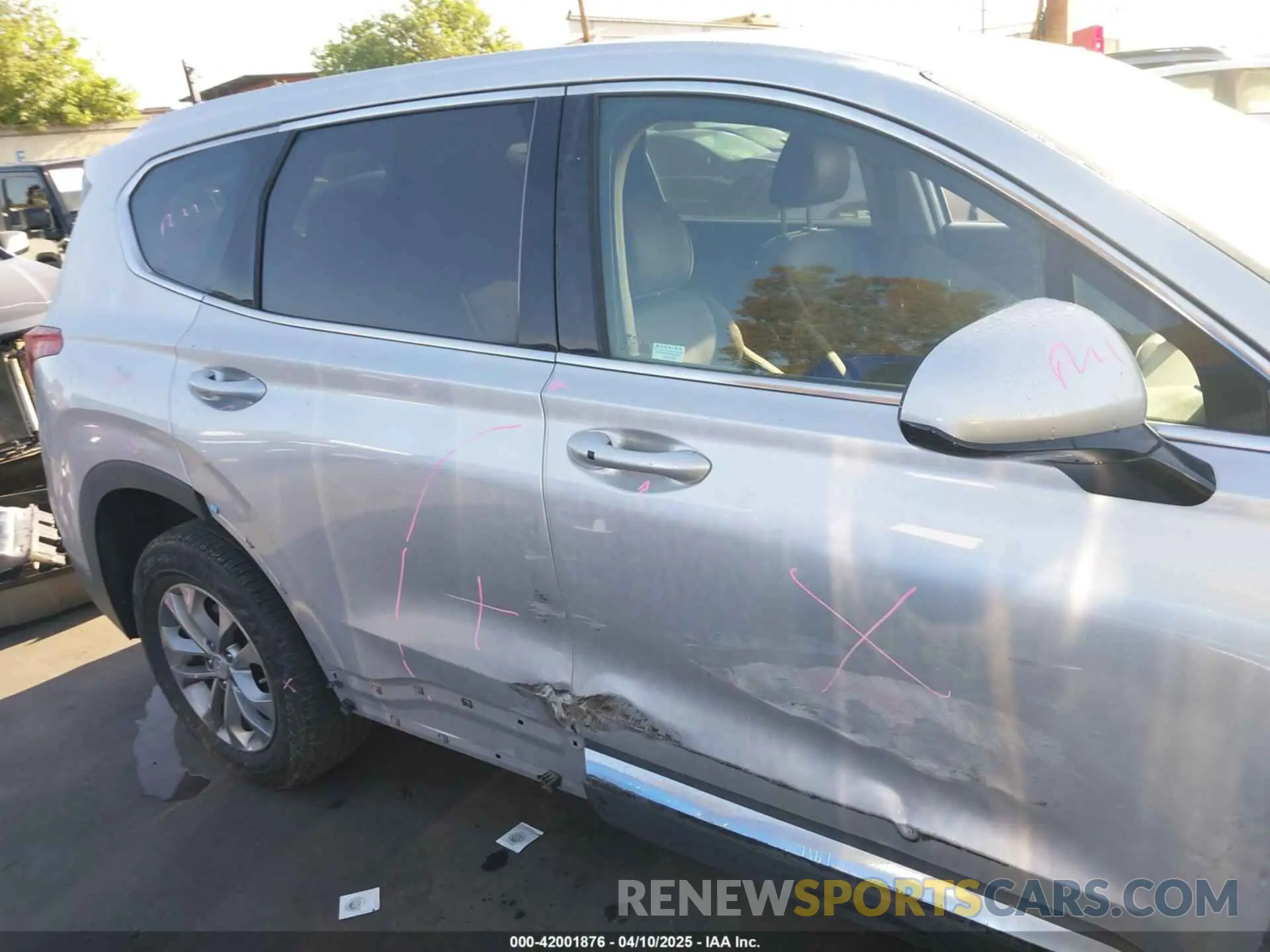 14 fotografías del automóvil dañado 5NMS3CAD0KH009349 HYUNDAI SANTA FE 2019