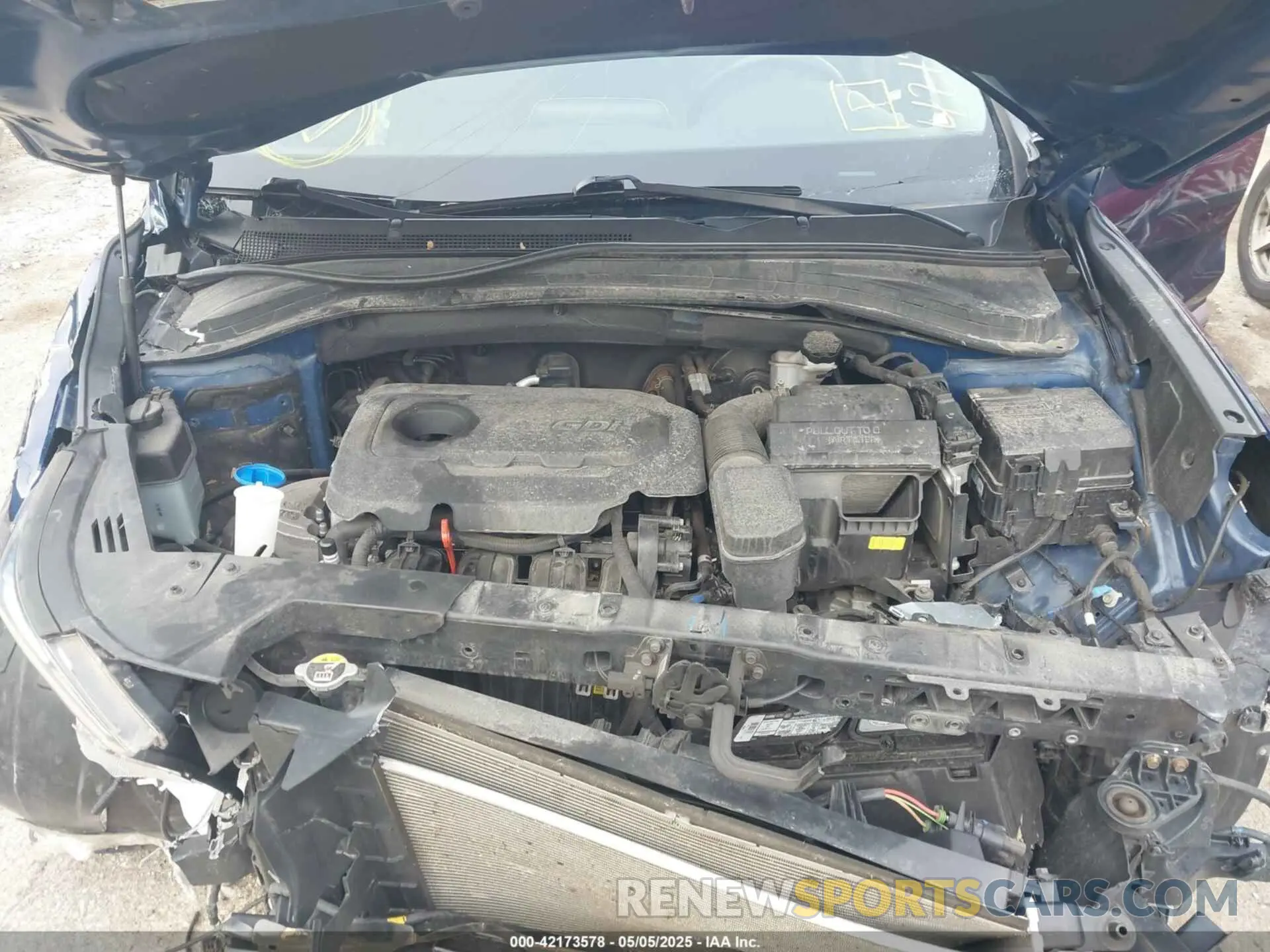 10 fotografías del automóvil dañado 5NMS3CAD0KH055120 HYUNDAI SANTA FE 2019