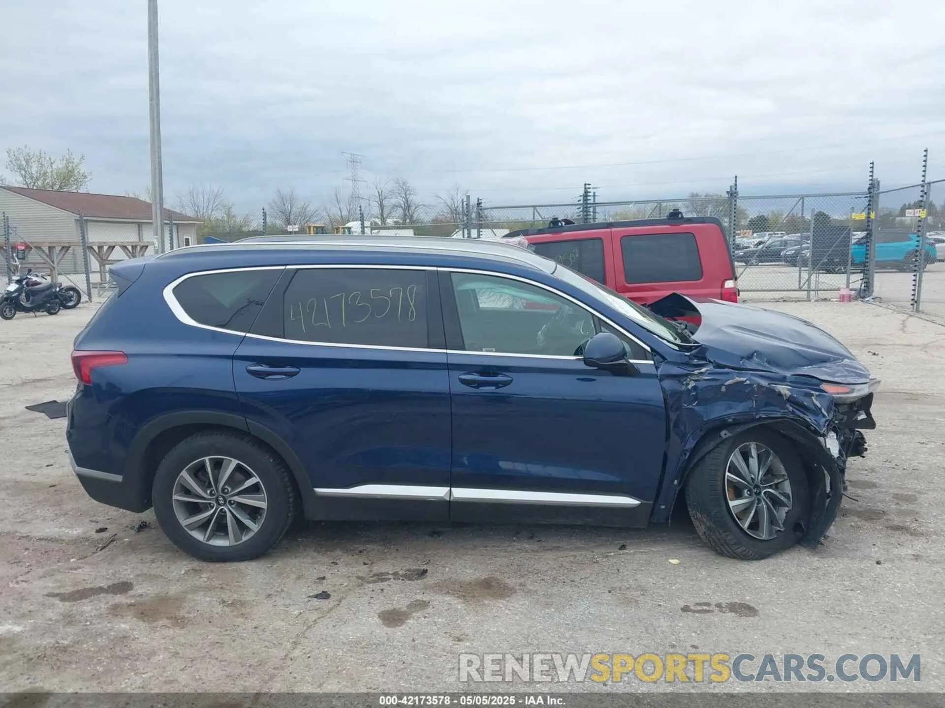 13 fotografías del automóvil dañado 5NMS3CAD0KH055120 HYUNDAI SANTA FE 2019