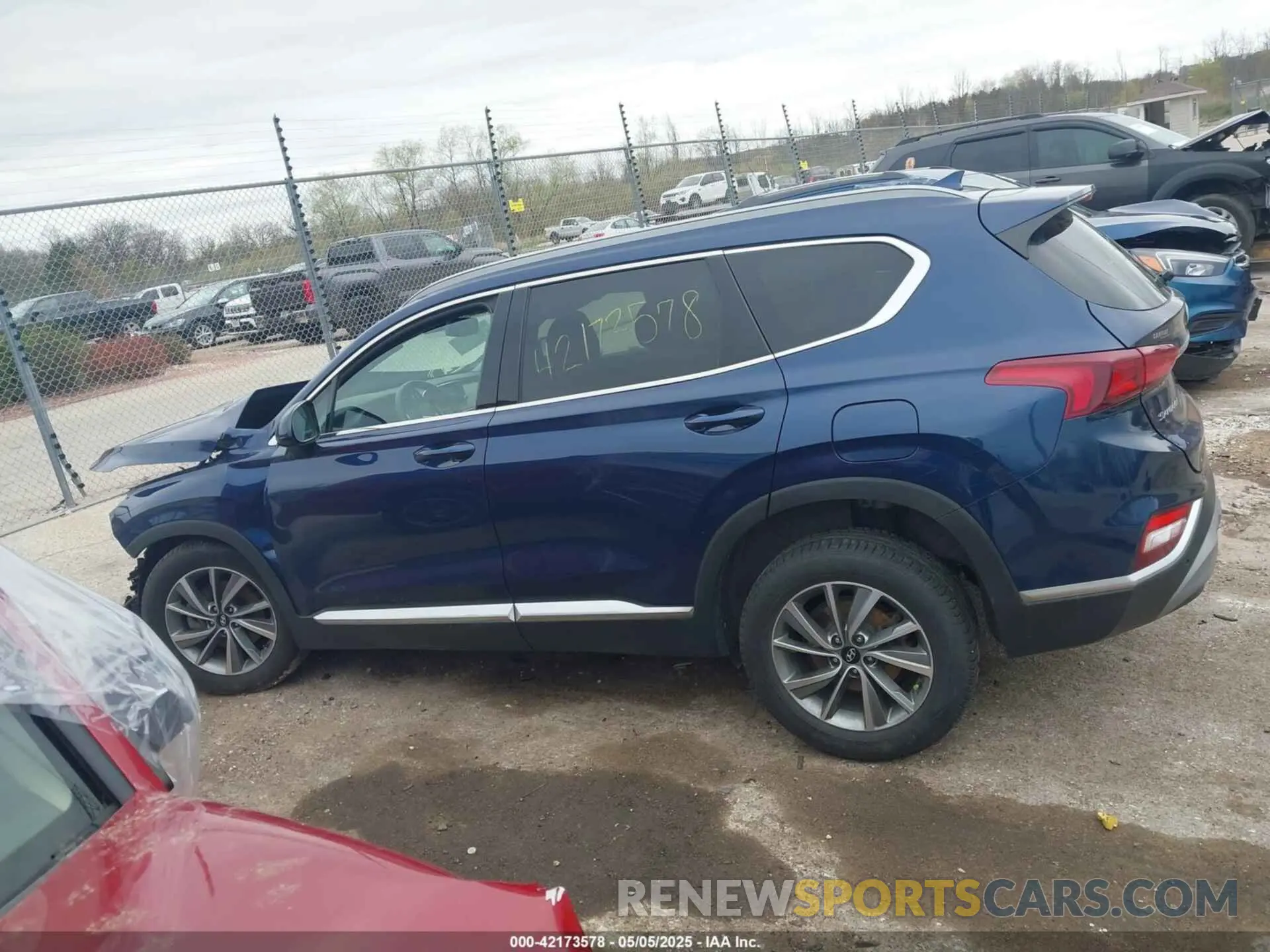 14 fotografías del automóvil dañado 5NMS3CAD0KH055120 HYUNDAI SANTA FE 2019