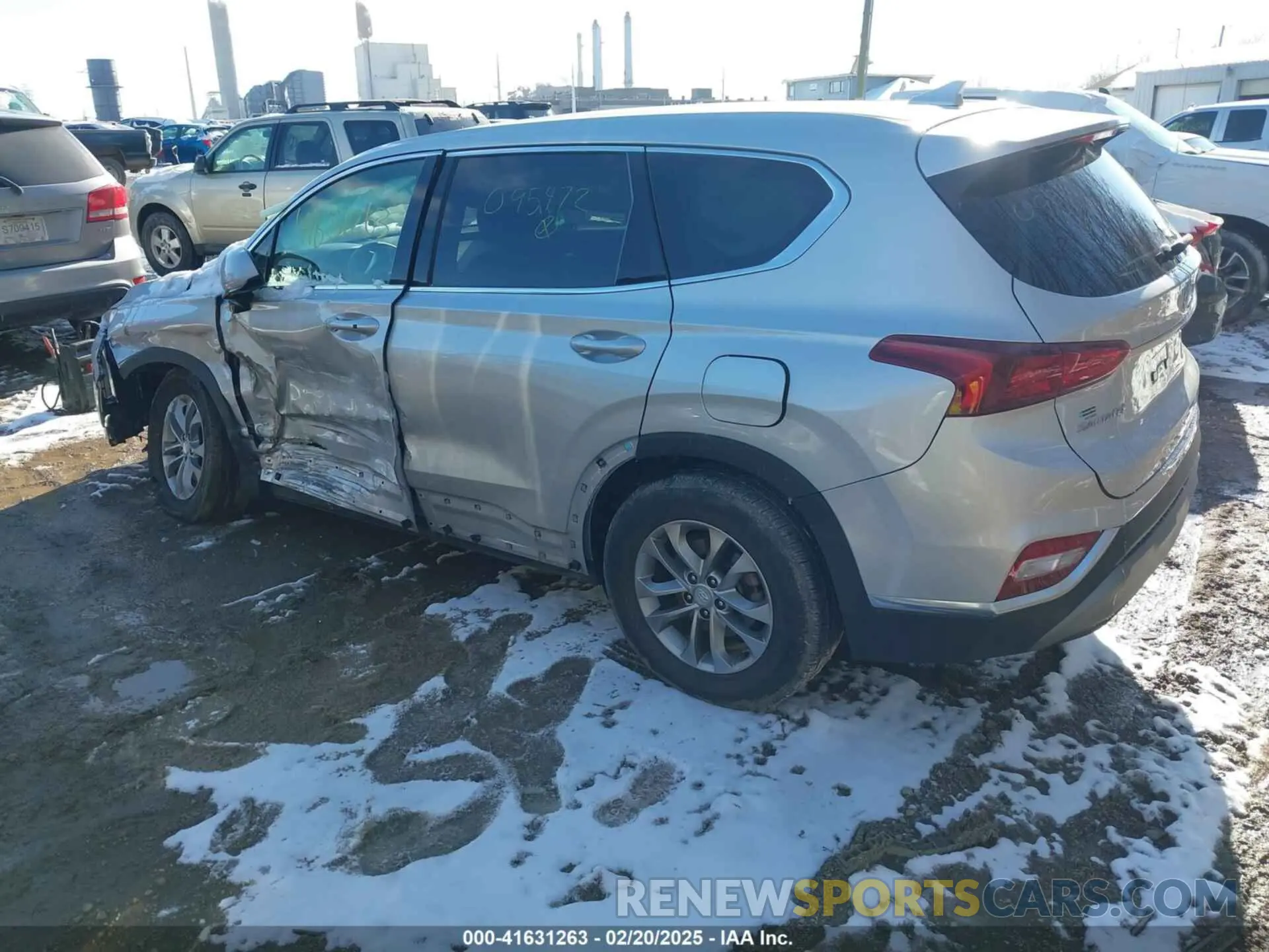3 fotografías del automóvil dañado 5NMS3CAD0KH095472 HYUNDAI SANTA FE 2019